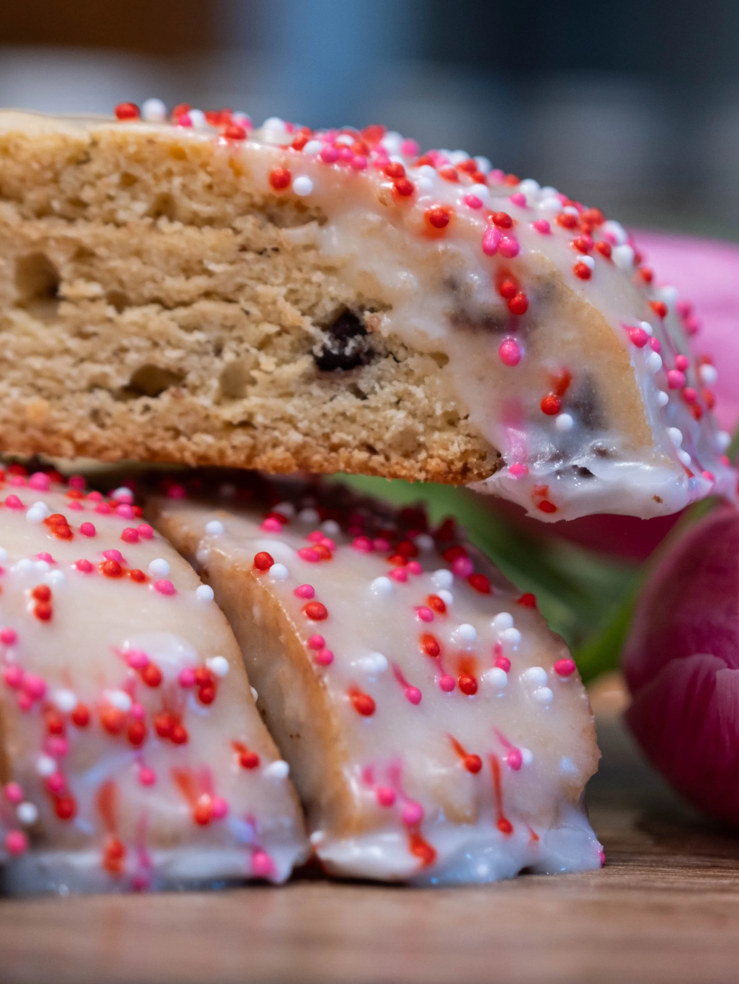 Vanilla, Chocolate Chip, Almond Icing & Sprinkle