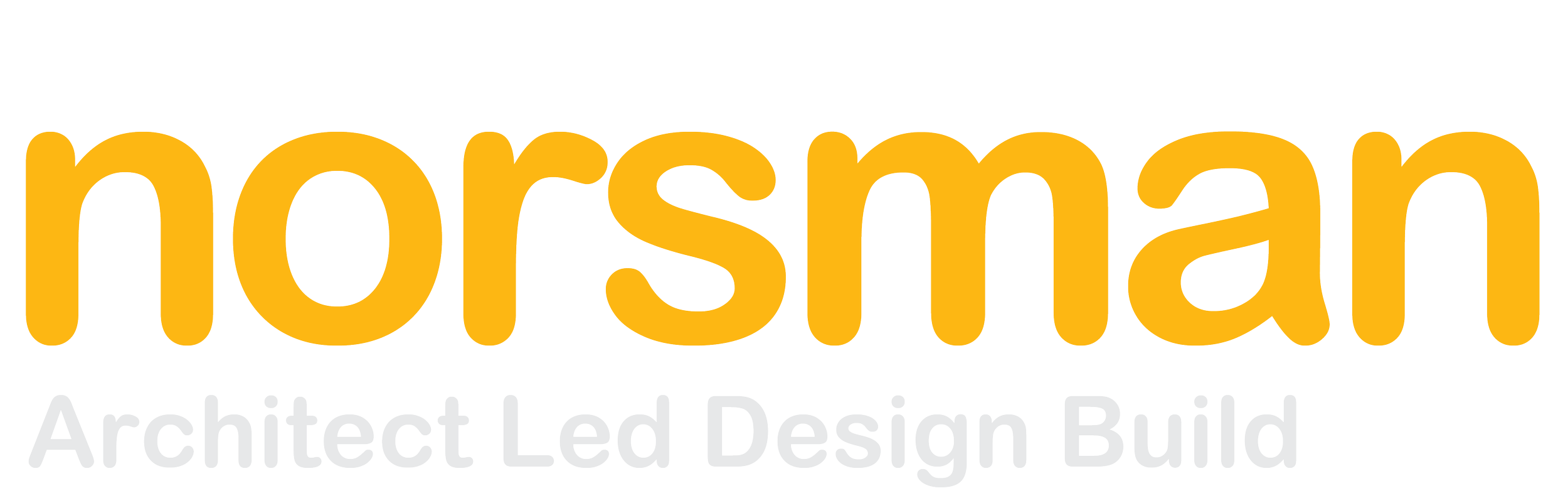Norsman logo with yellow text and gray slogan