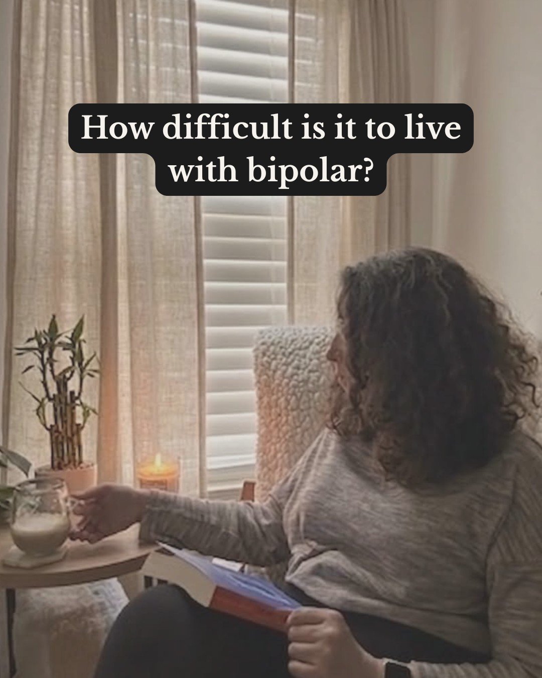 How hard is it to live with bipolar disorder?

That's a difficult question to answer because bipolar disorder looks different for everyone.

For me, the hardest parts weren't always the symptoms themselves. It was the things that came with them.

🔹R