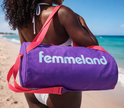 Femmeland At Sea Logo Duffle Bag