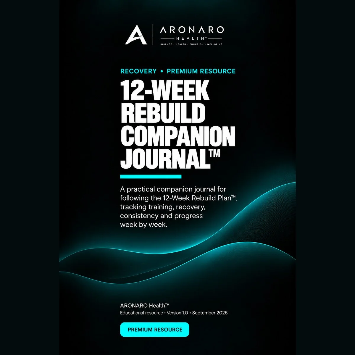 ARONARO 12-Week Rebuild Companion Journal