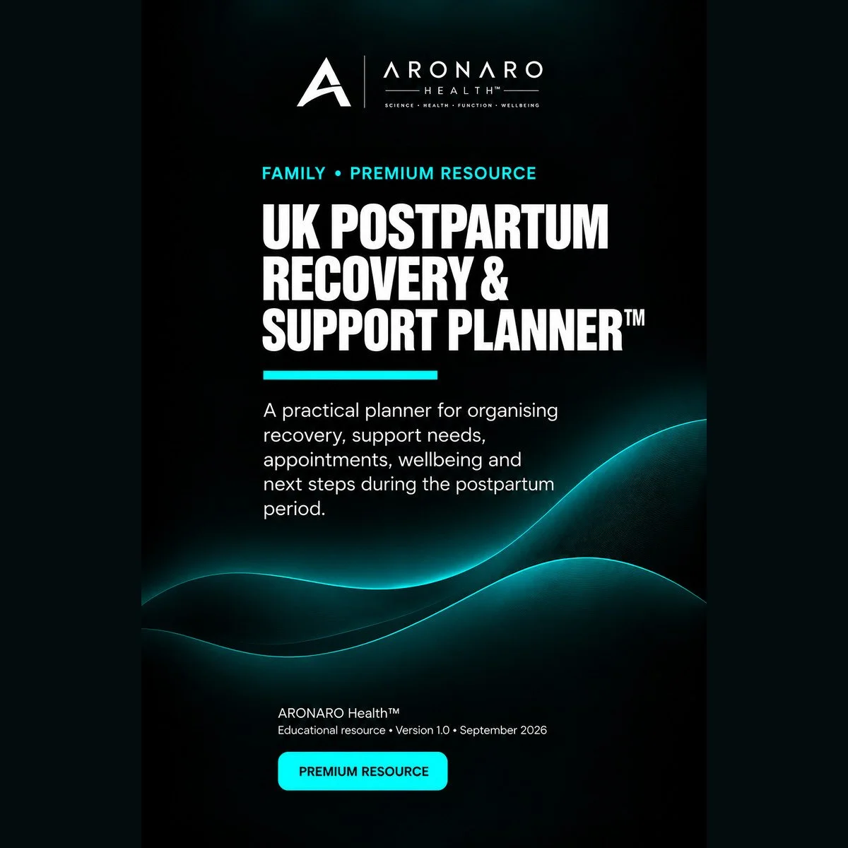 UK Postpartum Recovery & Support Planner