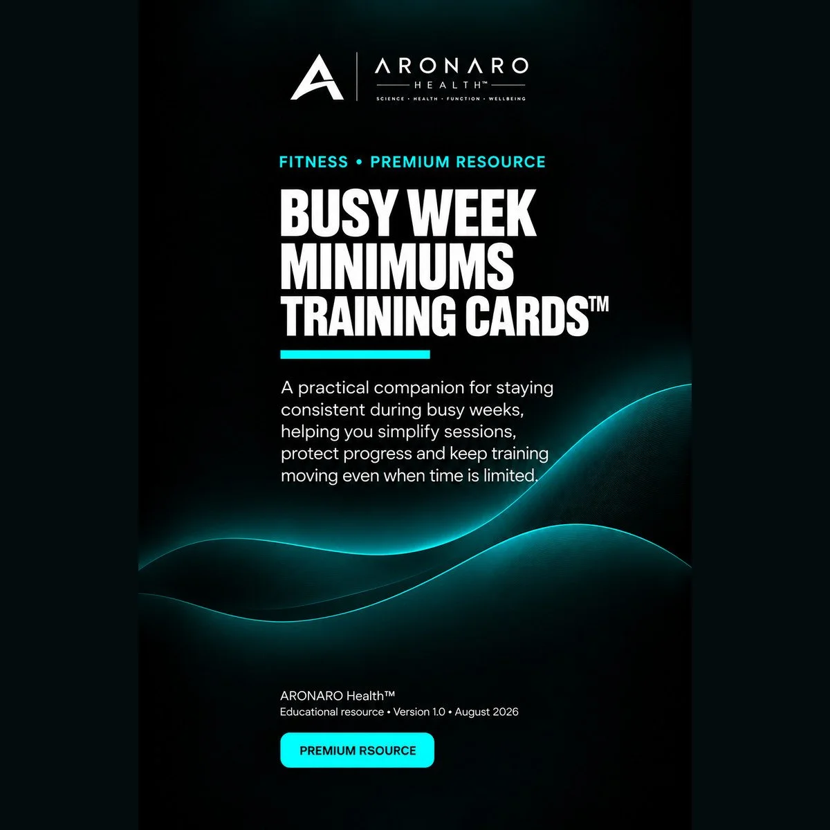Busy-Week Minimums Training Cards