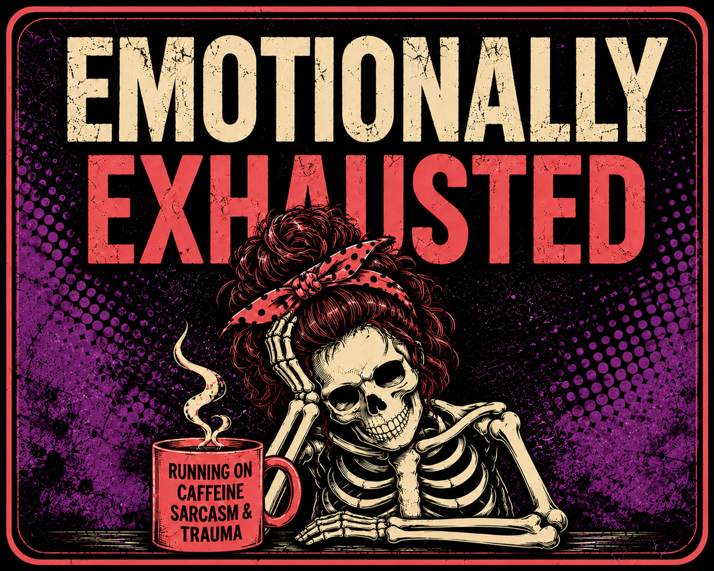 For those days when you've run out of patience, social batteries and the energy to pretend everything's fine. These designs bring humor, honesty and just enough attitude to say what you're thinking without having to explain yourself. Sometimes the he