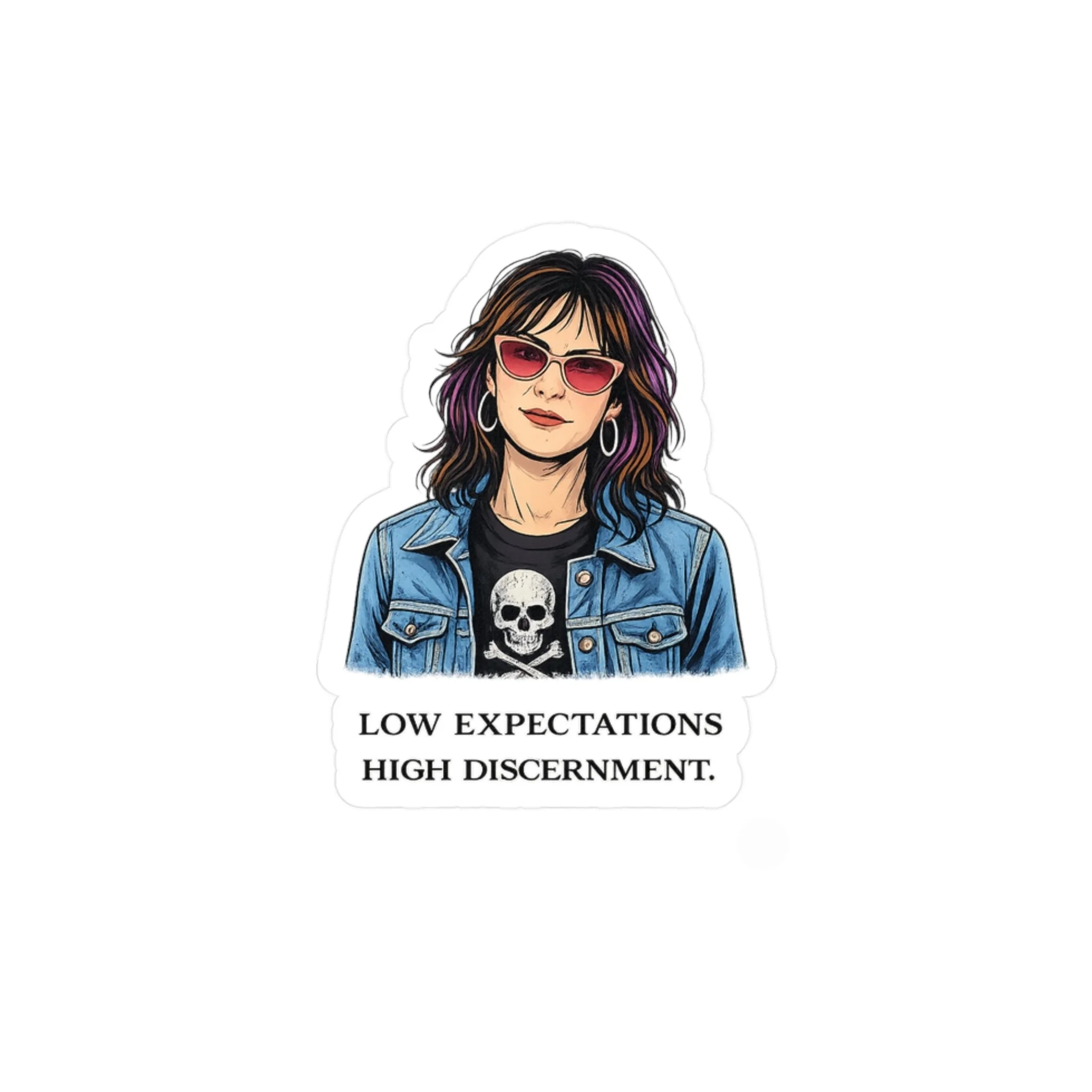 Gen X Low Expectations/High Discernment Sticker