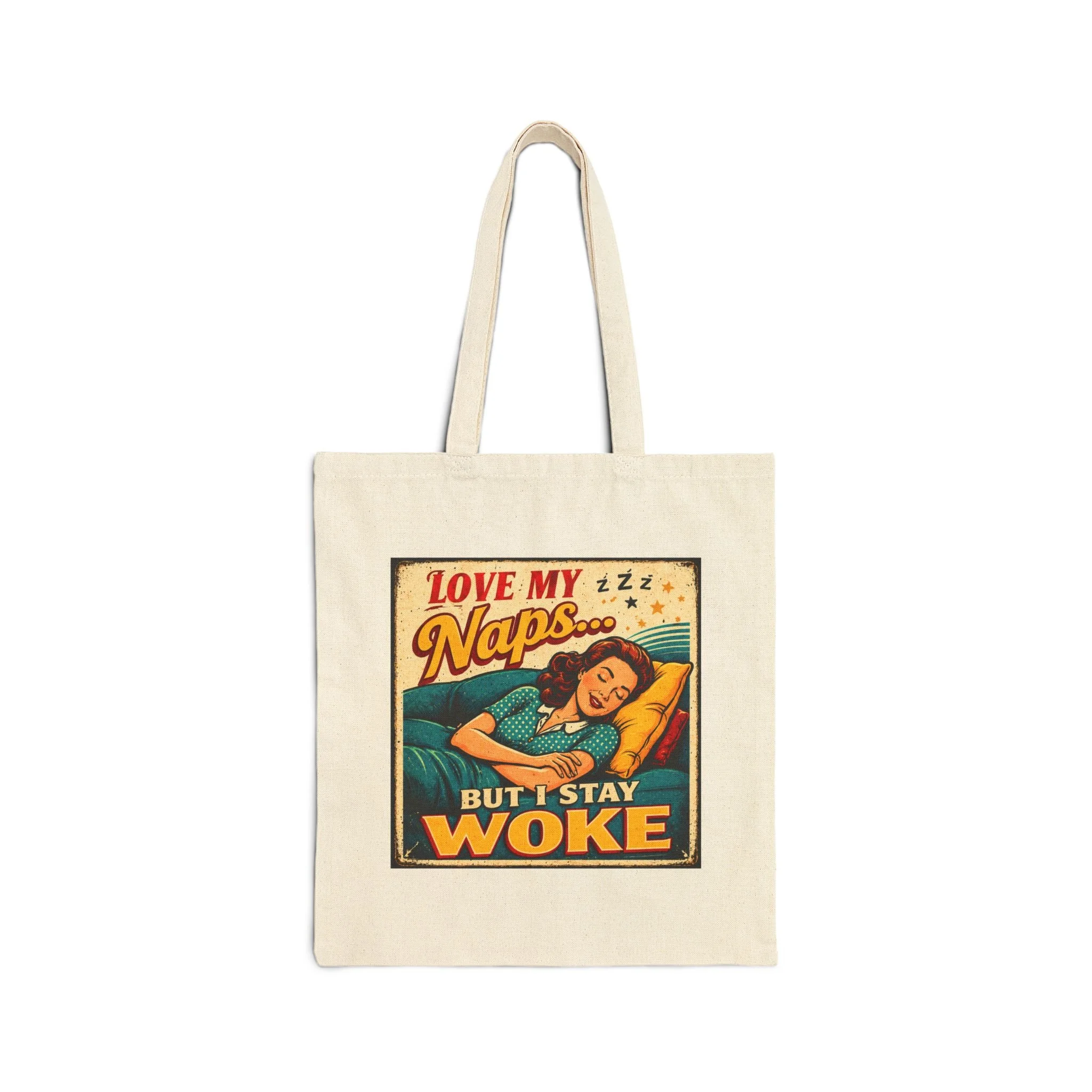 Love My Naps But I Stay Woke Canvas Tote