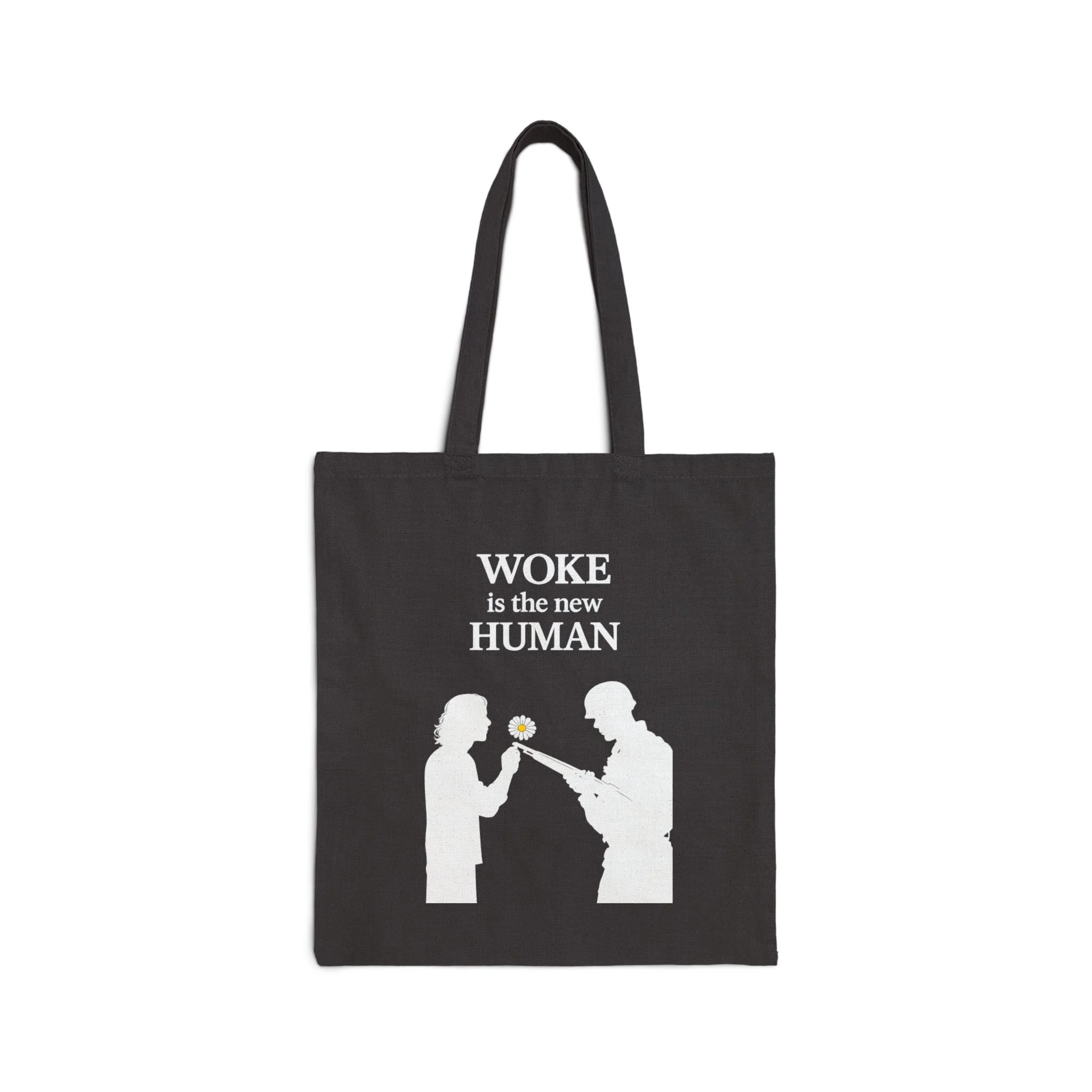 Woke Is the New Human Canvas Tote