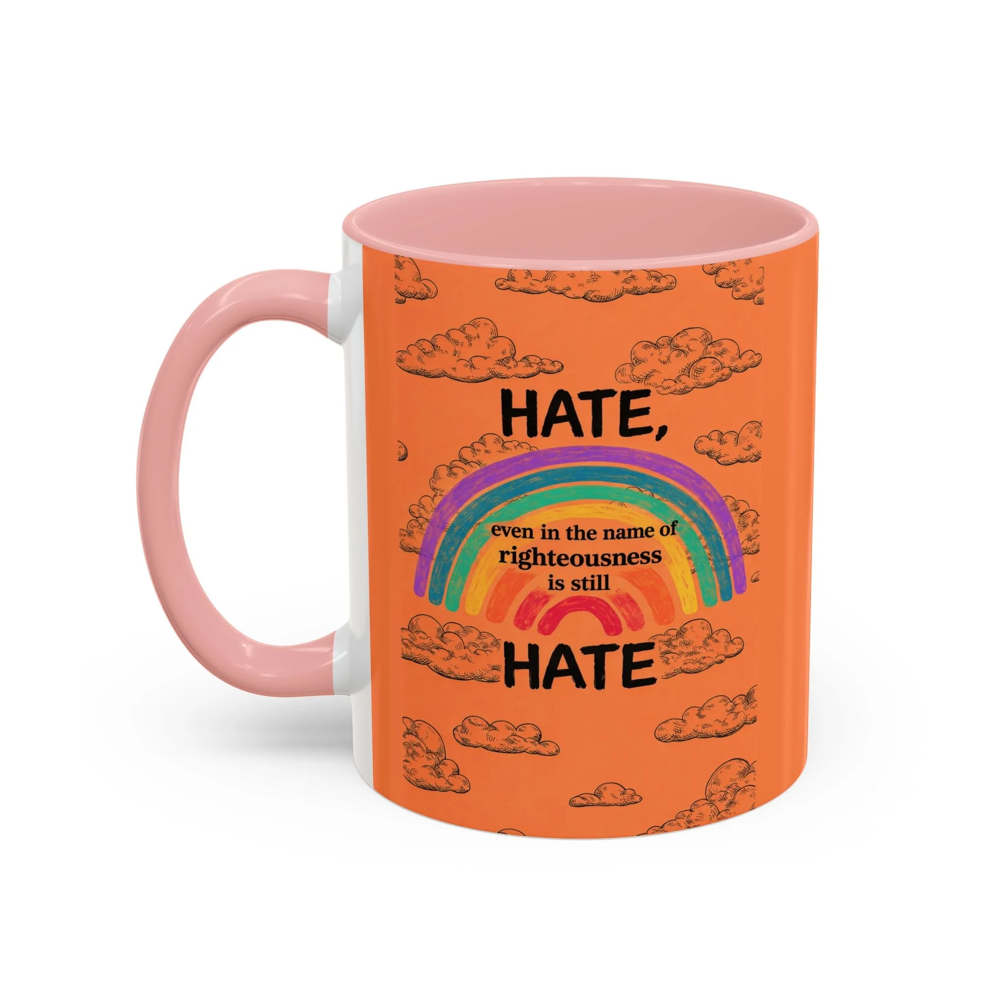 HATE, even is the name of righteousness is still HATE Mug