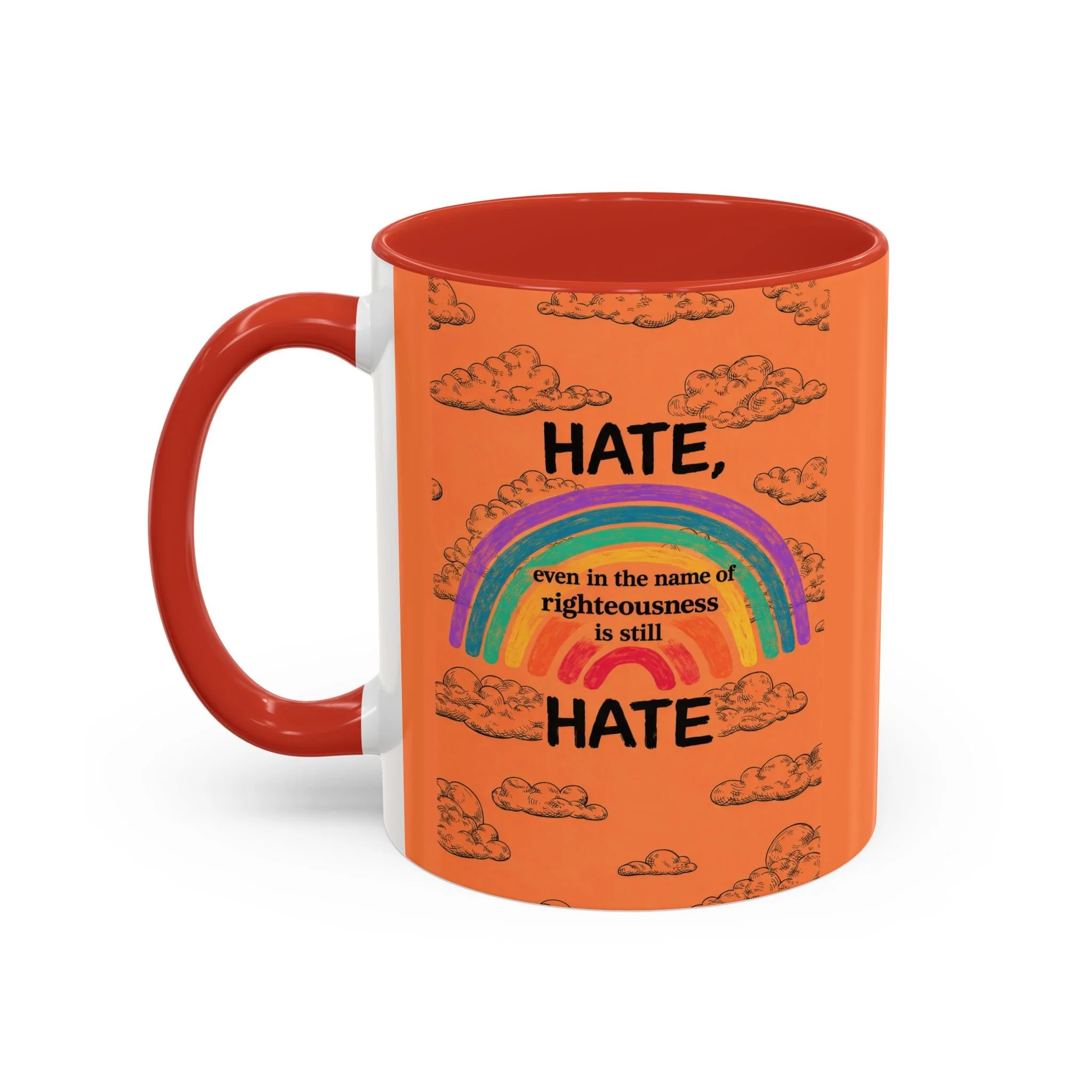 HATE, even is the name of righteousness is still HATE Mug