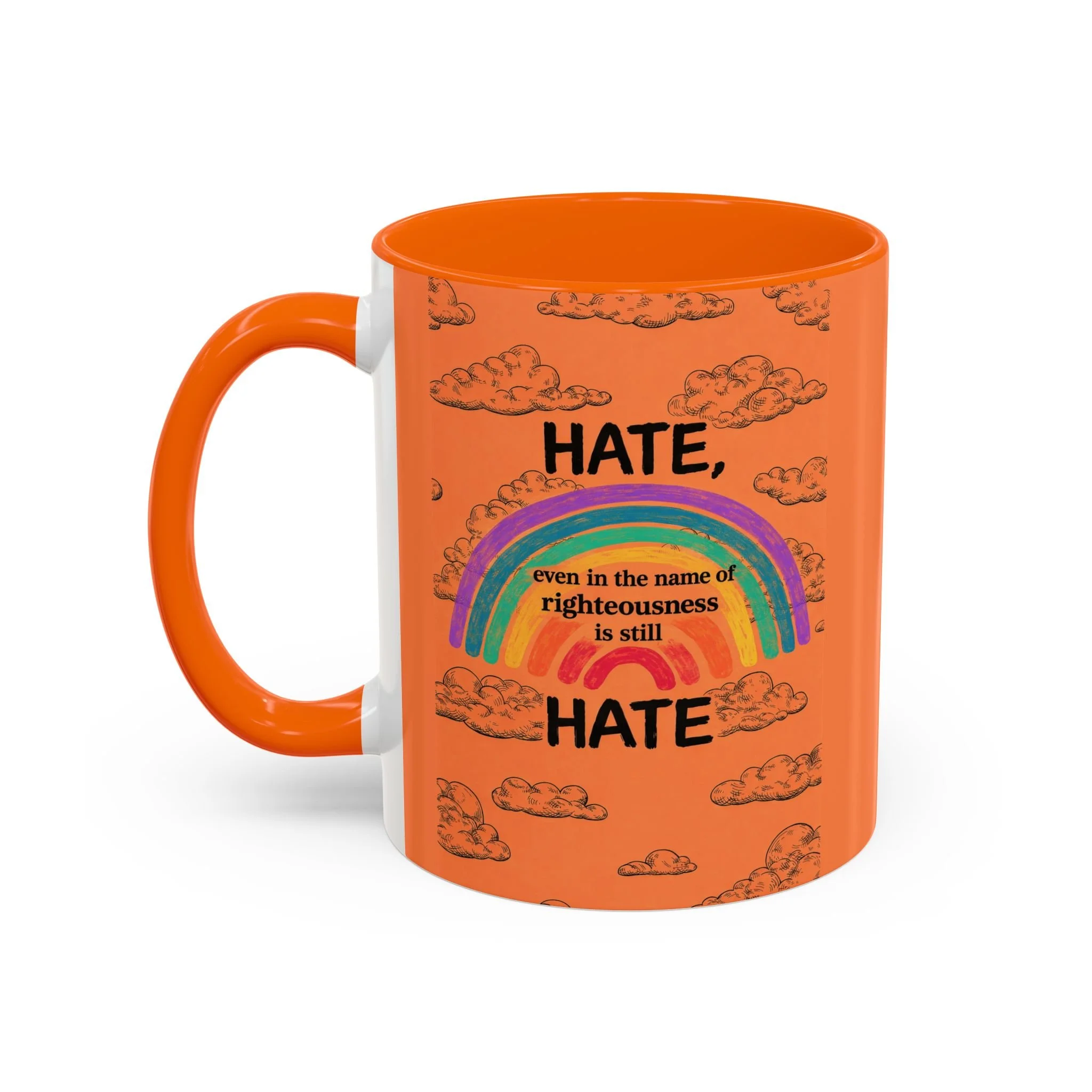 HATE, even is the name of righteousness is still HATE Mug