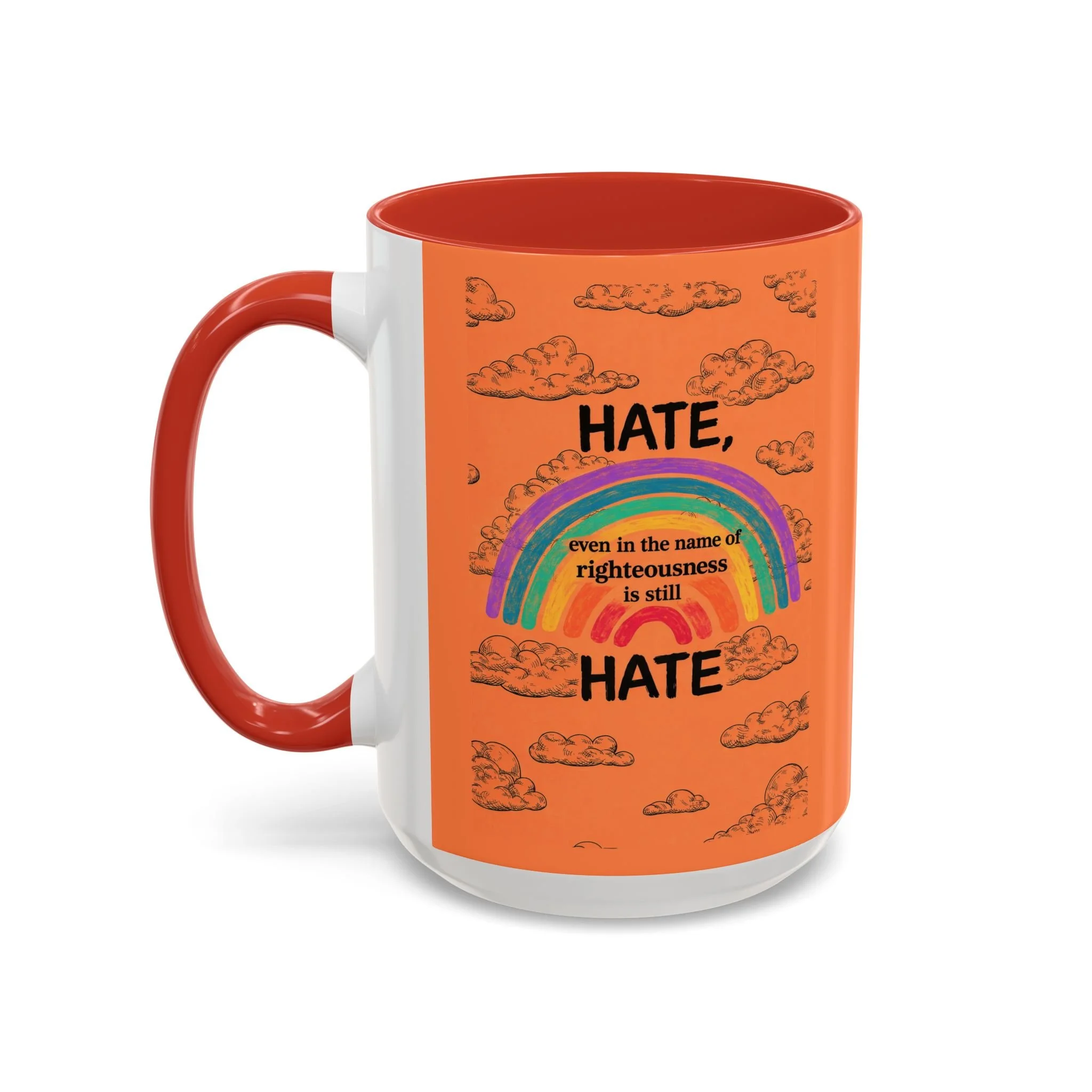 HATE, even is the name of righteousness is still HATE Mug