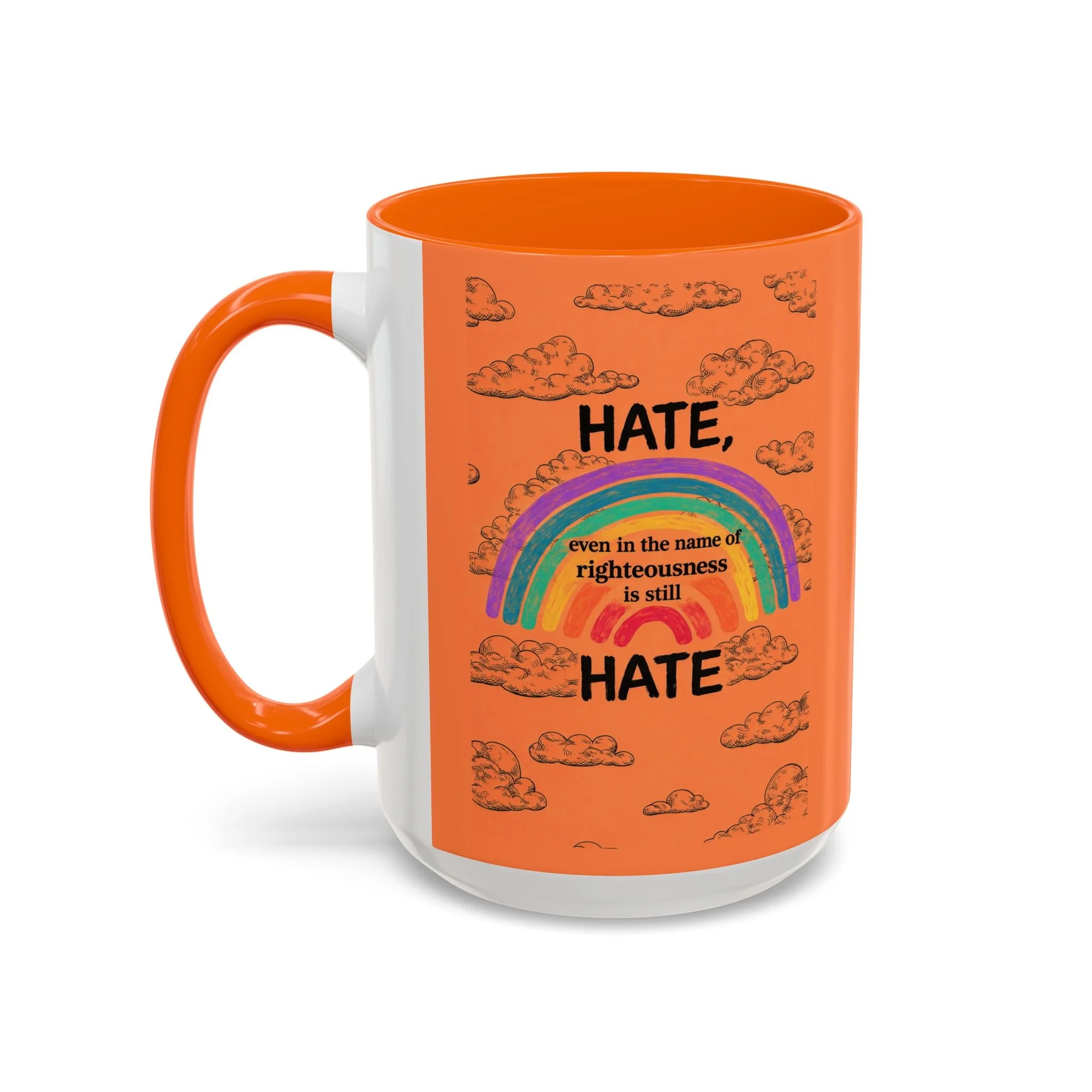 HATE, even is the name of righteousness is still HATE Mug