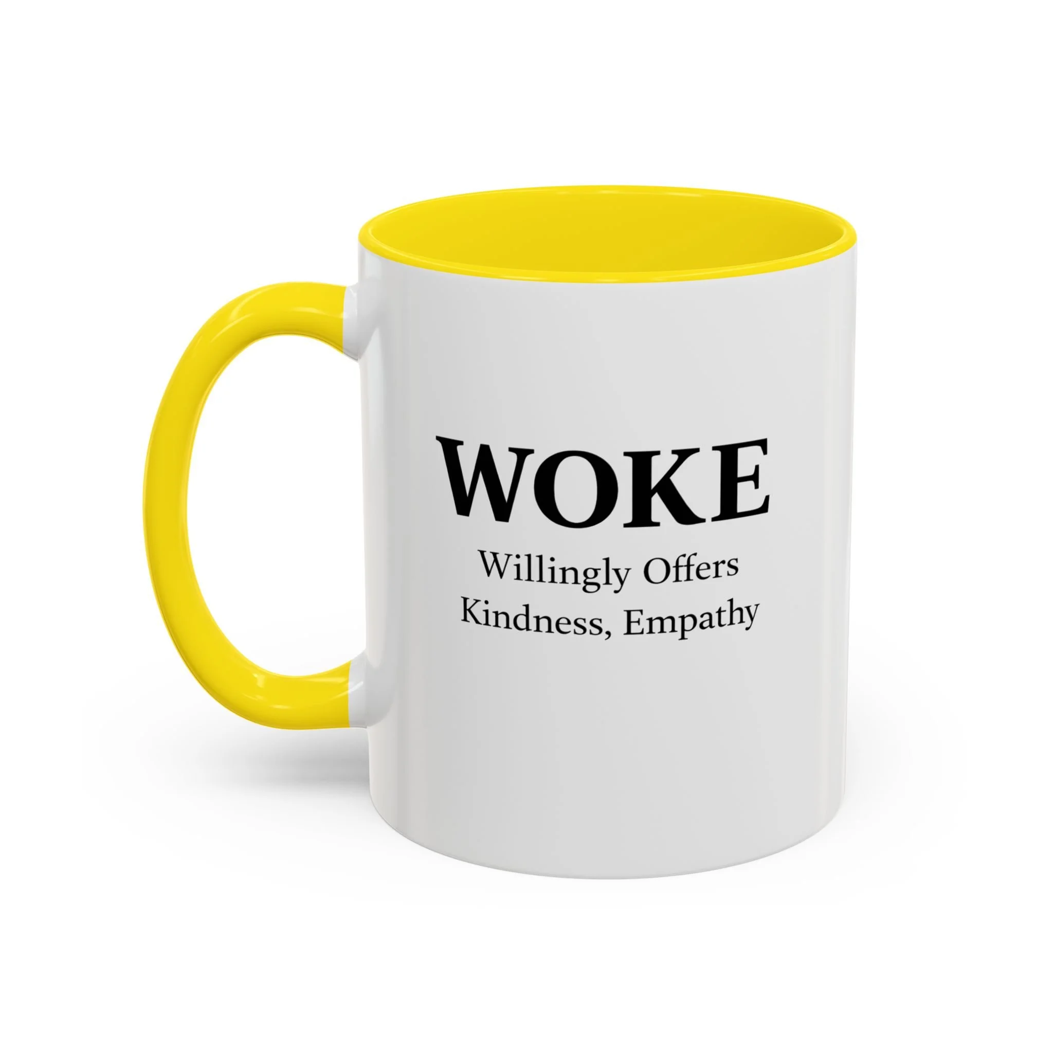 WOKE Willingly Offers Kindness, Empathy Mug