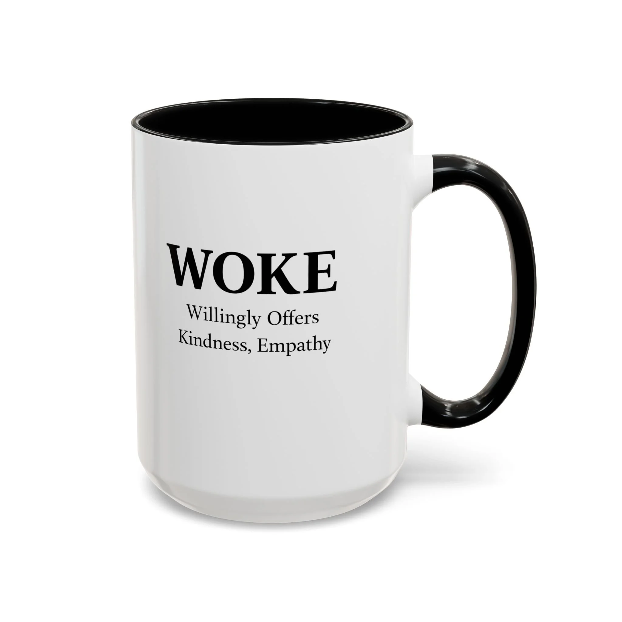 WOKE Willingly Offers Kindness, Empathy Mug