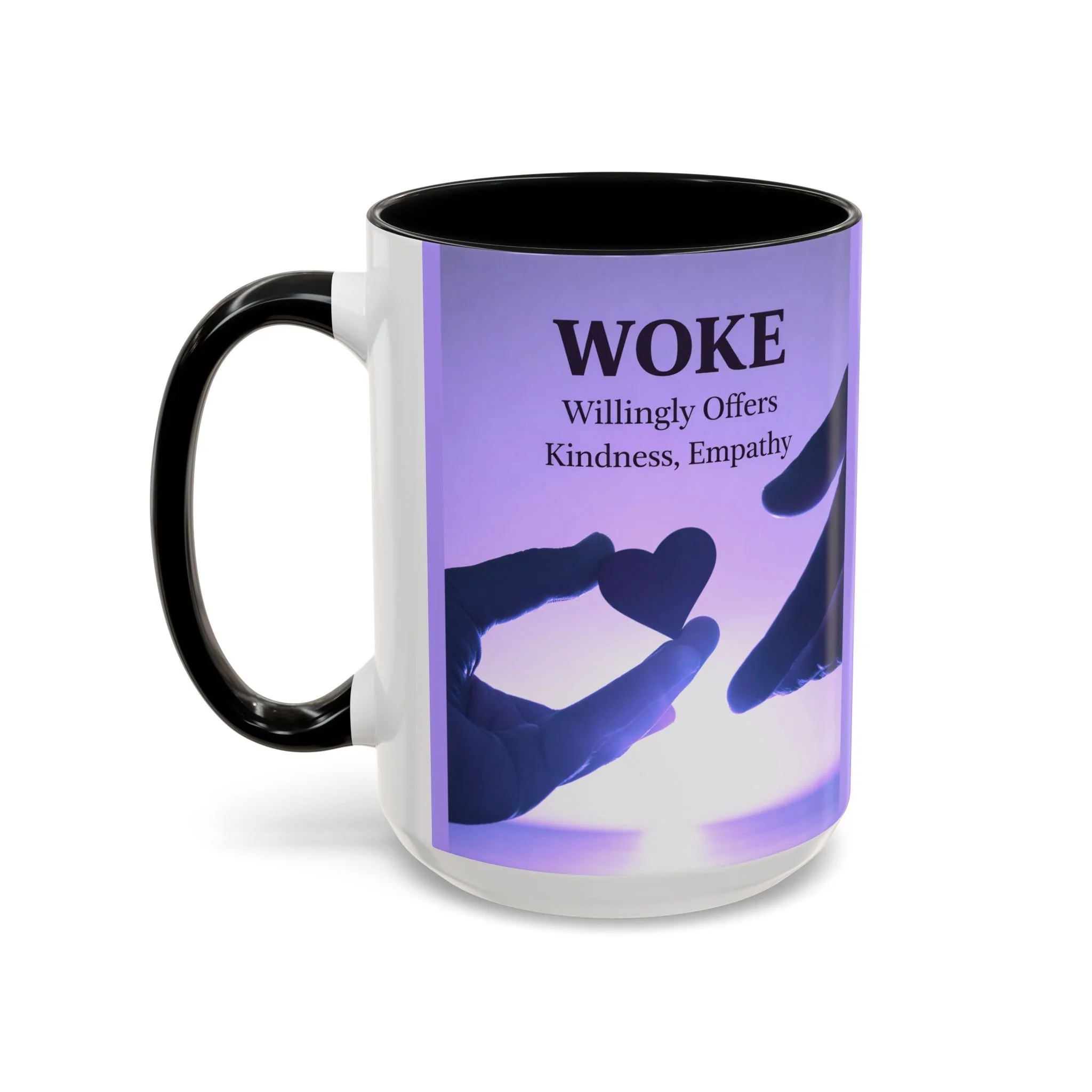 Woke Willingly Offers Kindness, Empathy Mug (11/15 oz)