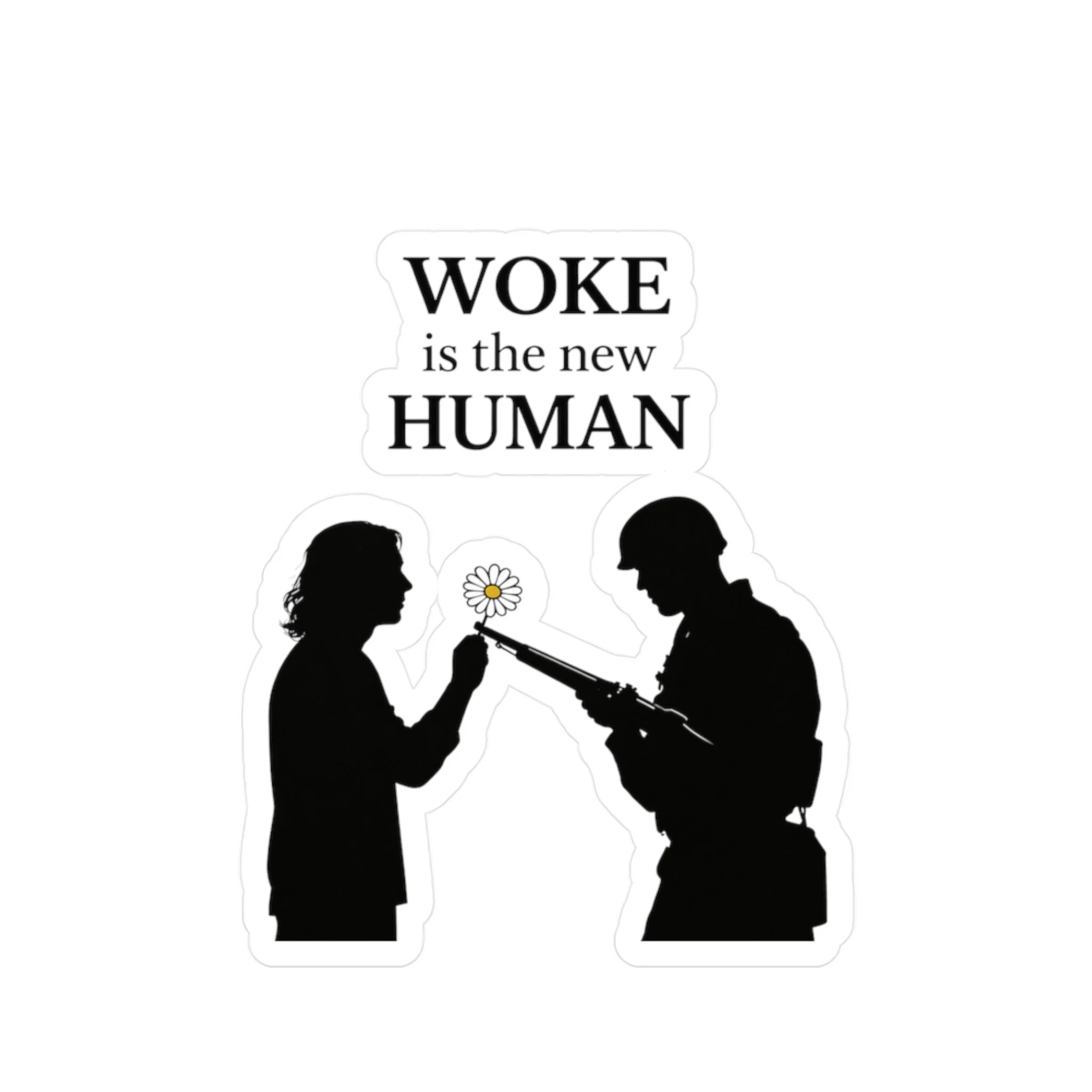 WOKE is the New HUMAN Sticker