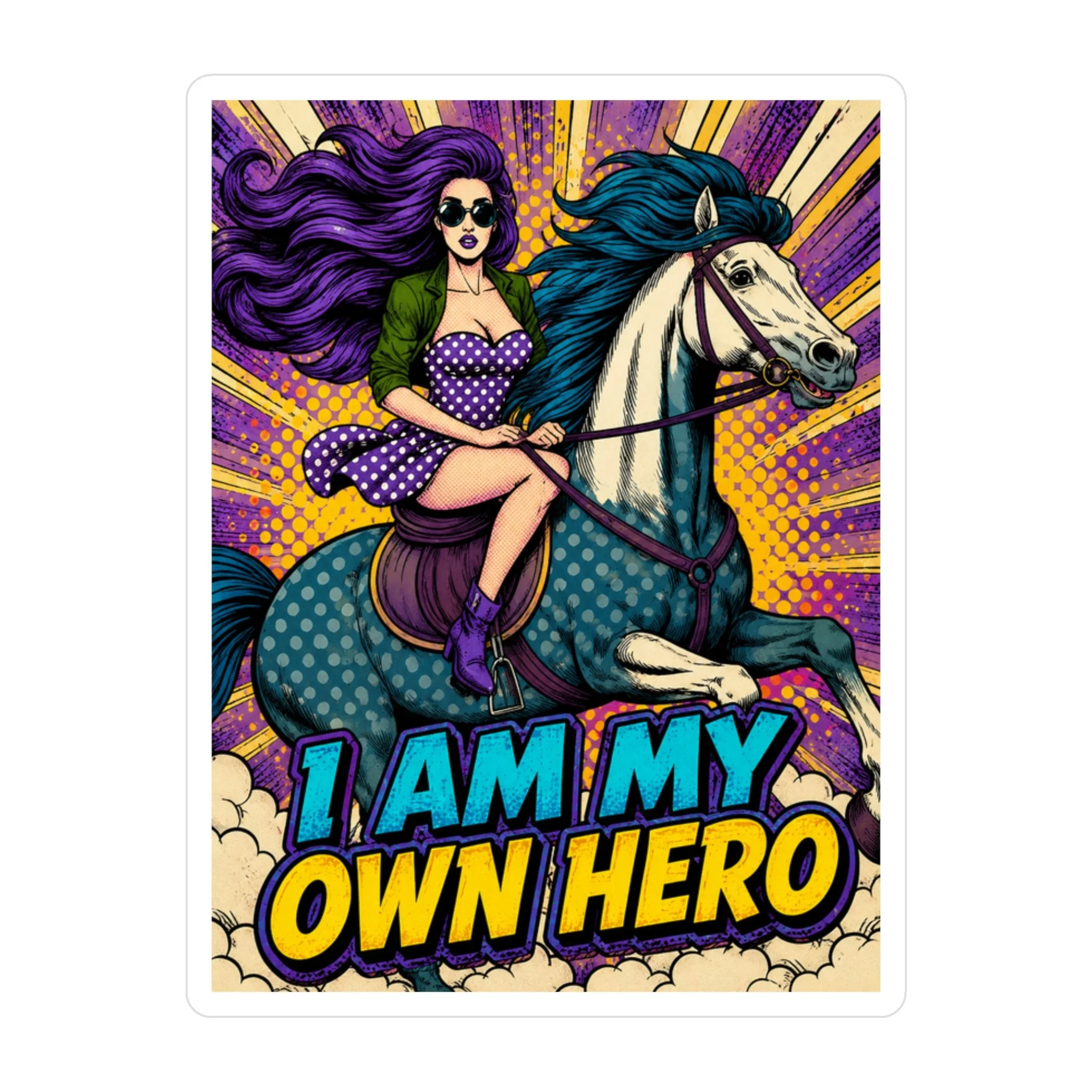 I AM MY OWN HERO Sticker