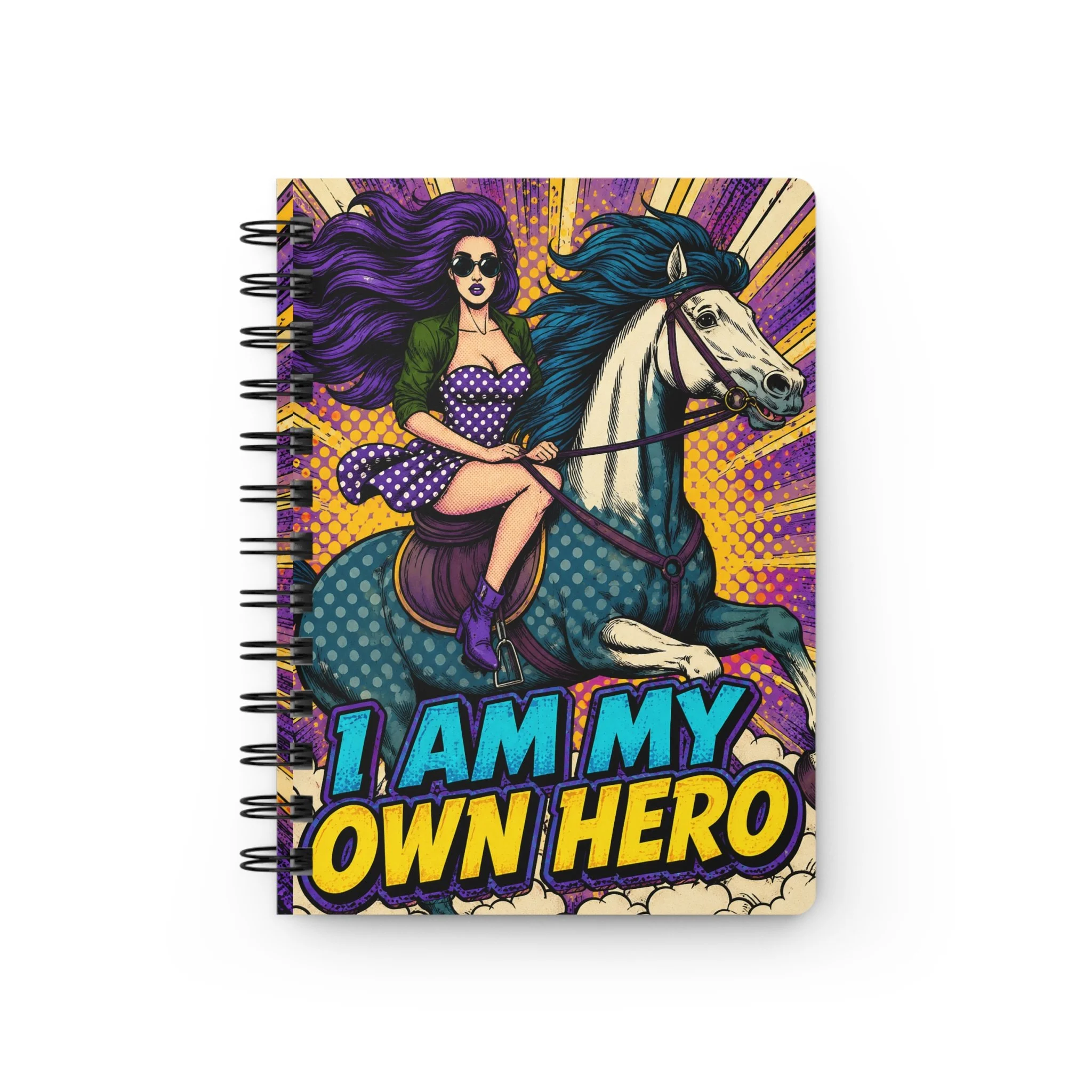 I Am My Own Hero Spiral Journal