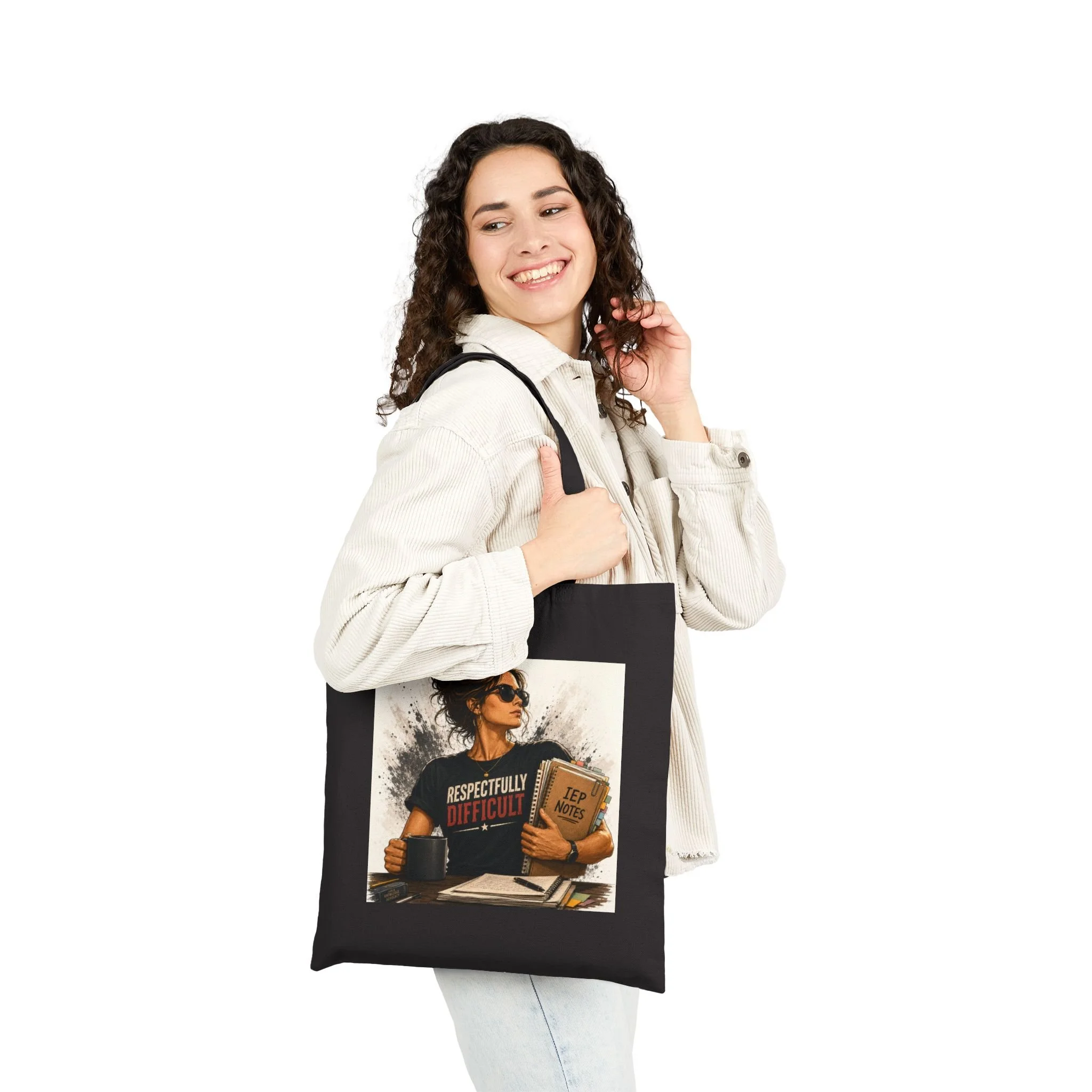 Respectfully Difficult Canvas Tote