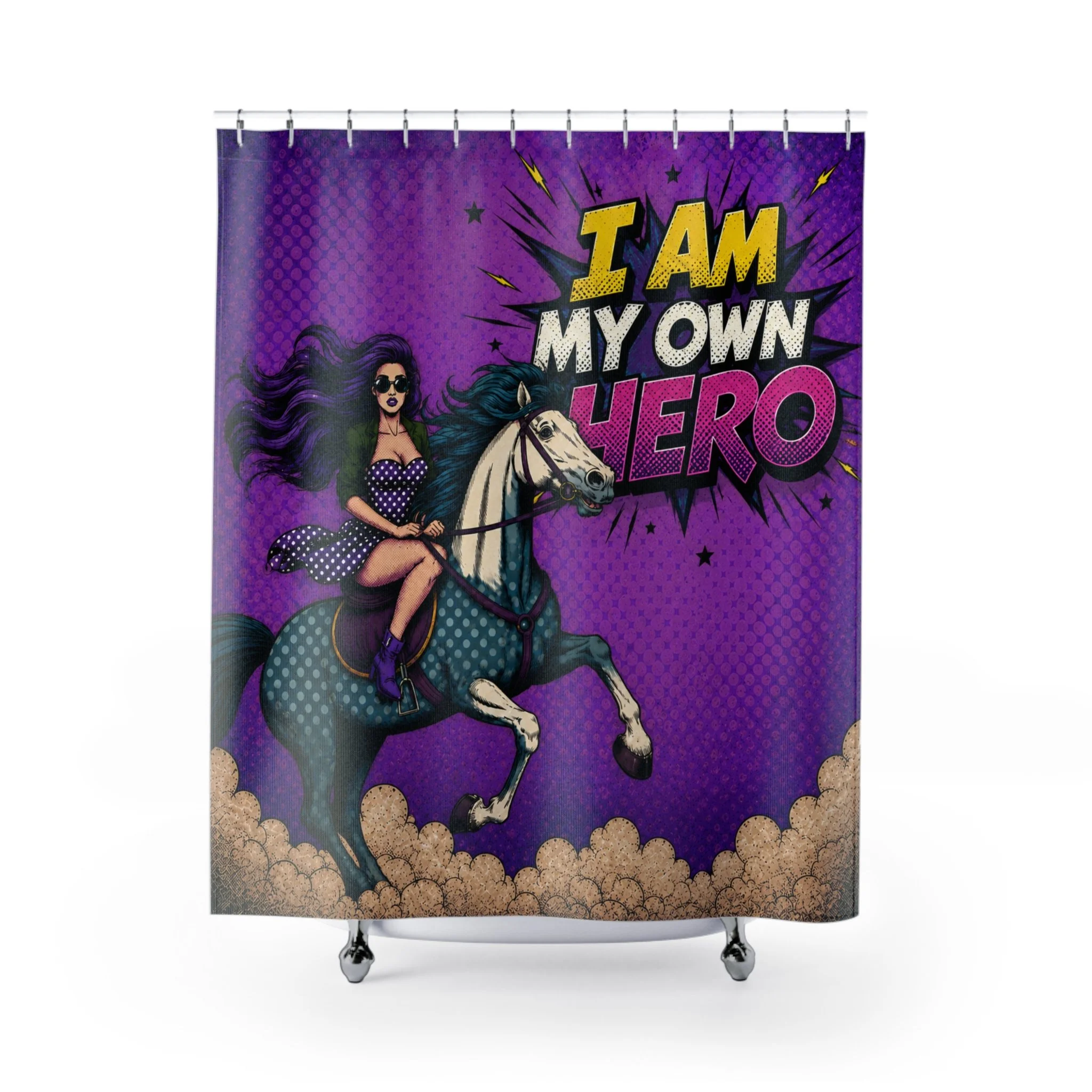 I Am My Own Hero Shower Curtain