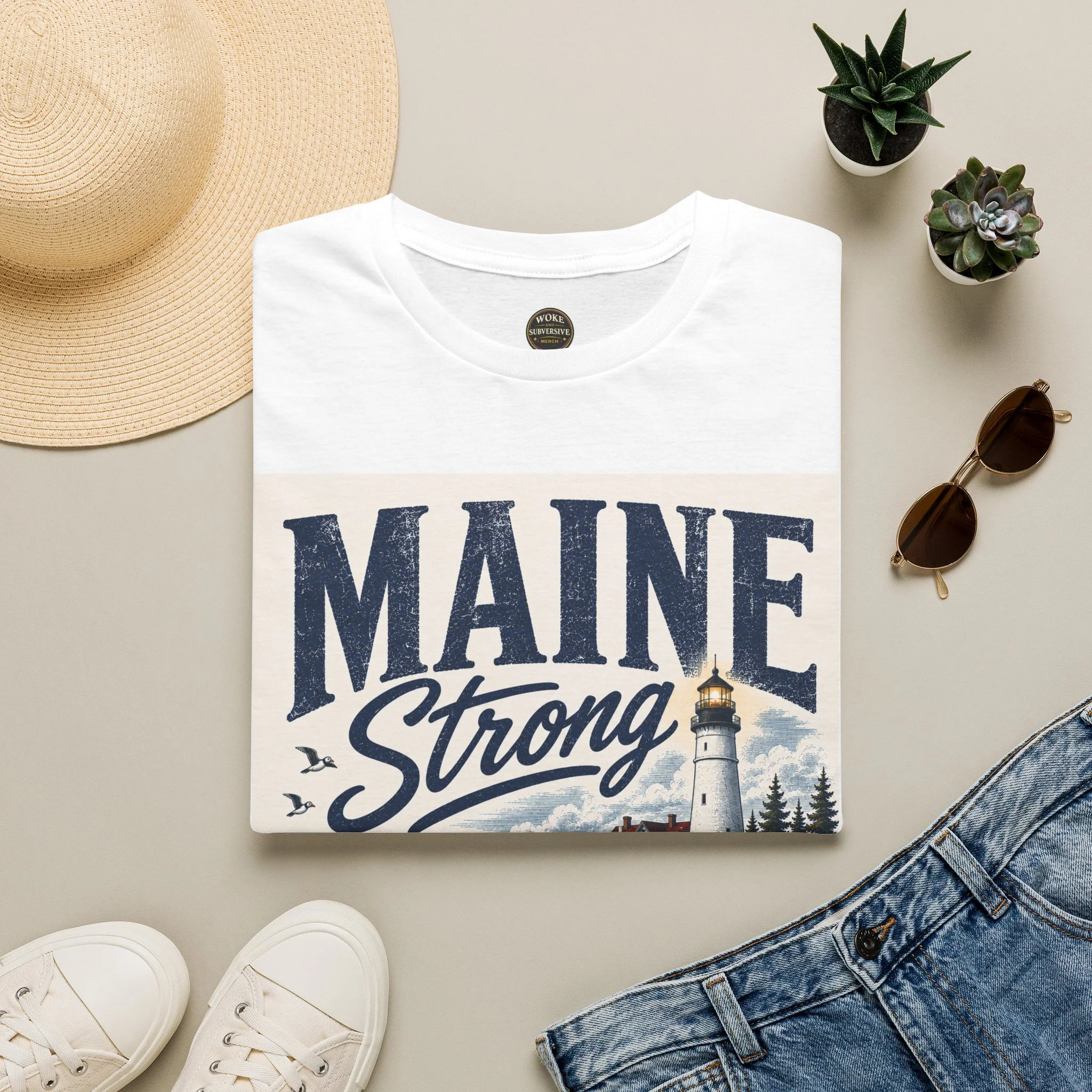 Maine Strong Bound by Community: We Lead Together T-Shirt