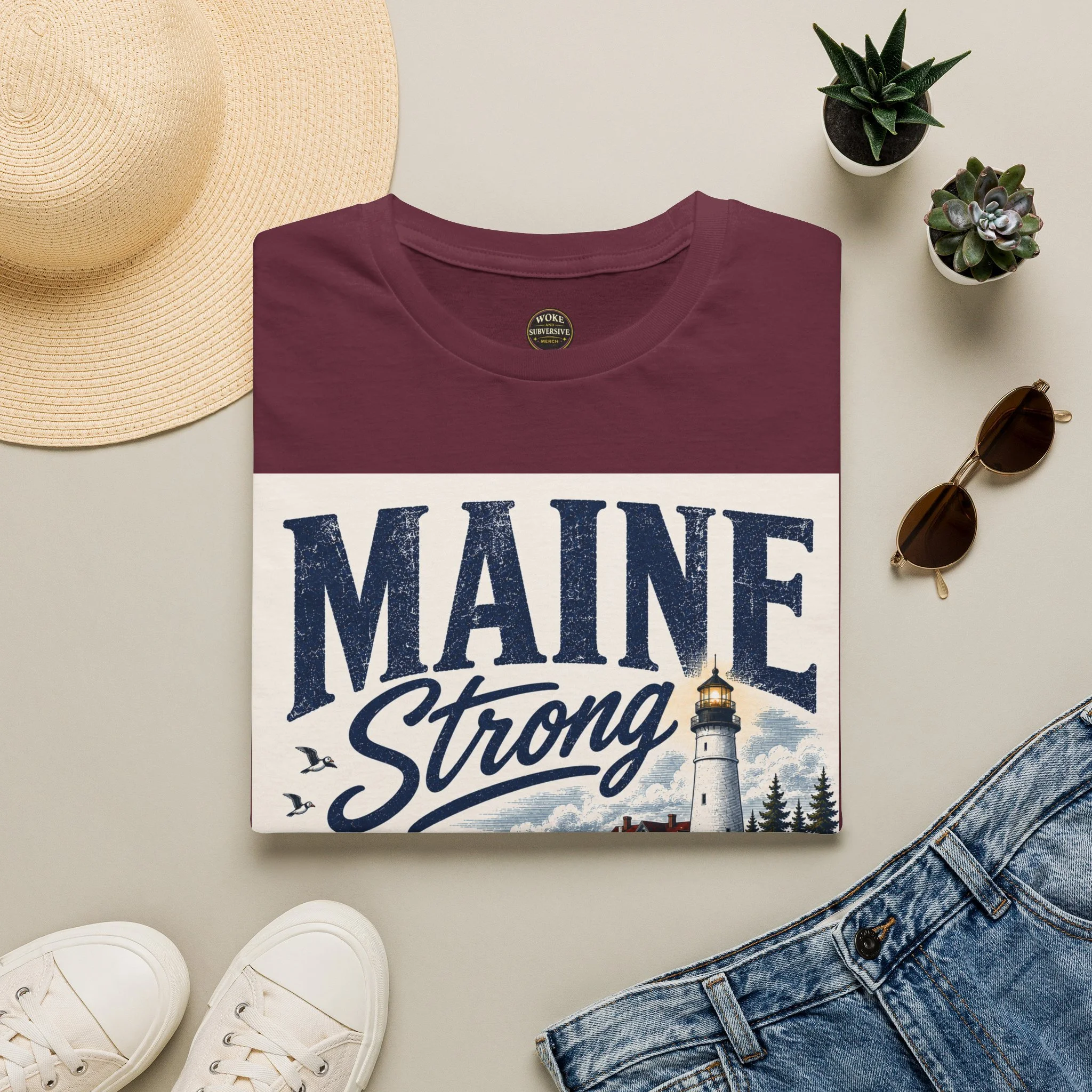 Maine Strong Bound by Community: We Lead Together T-Shirt