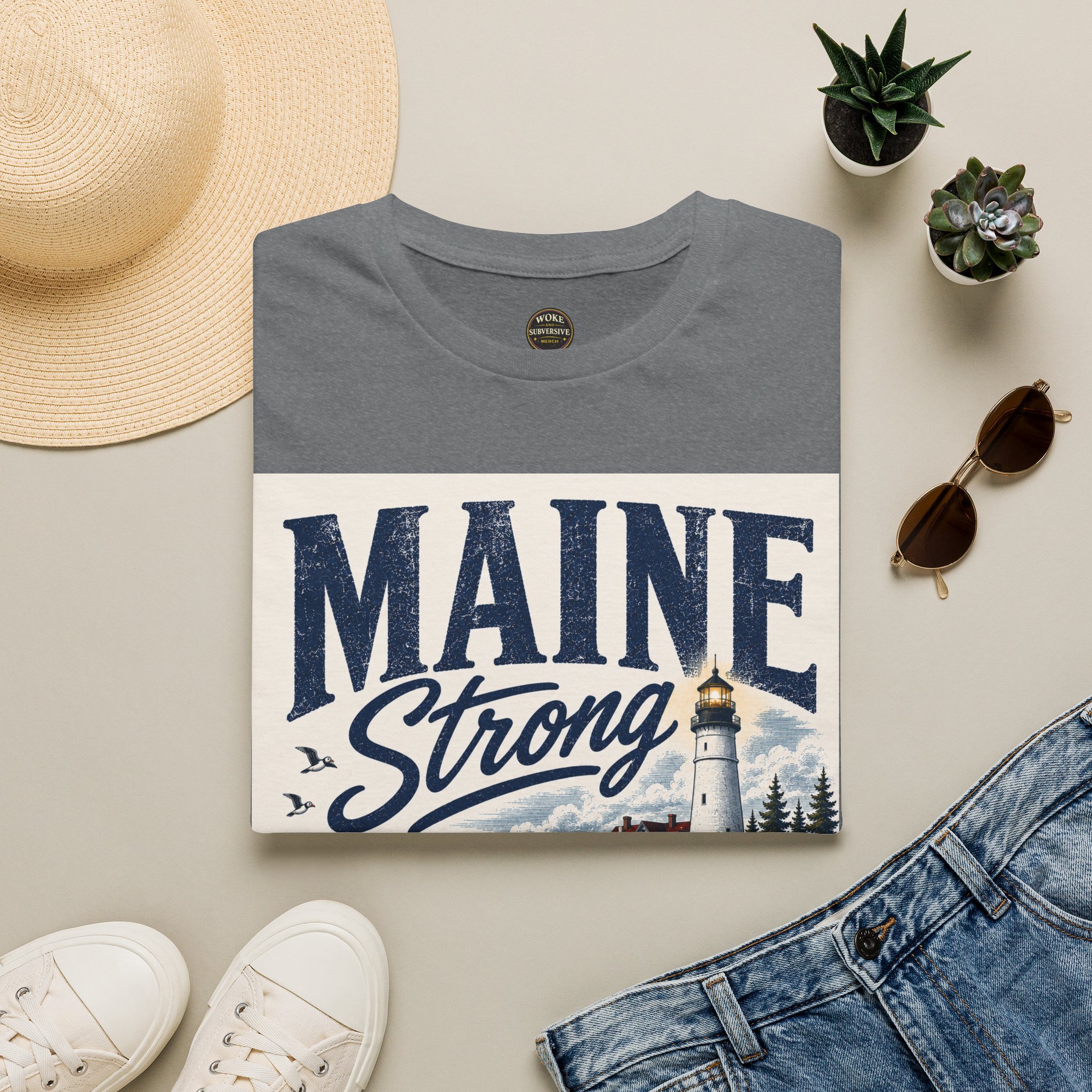 Maine Strong Bound by Community: We Lead Together T-Shirt