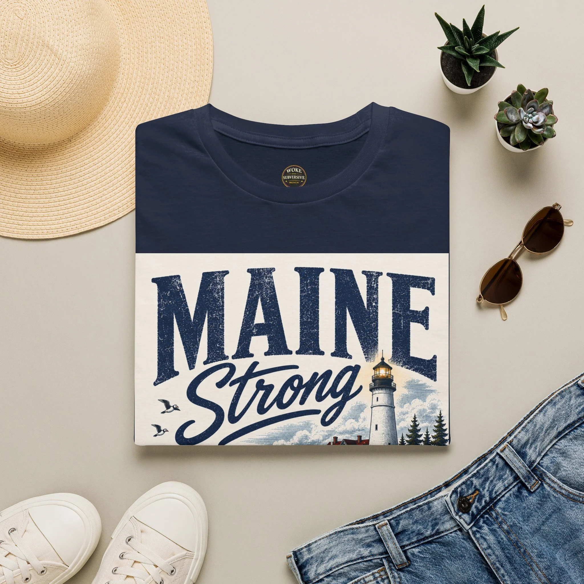 Maine Strong Bound by Community: We Lead Together T-Shirt