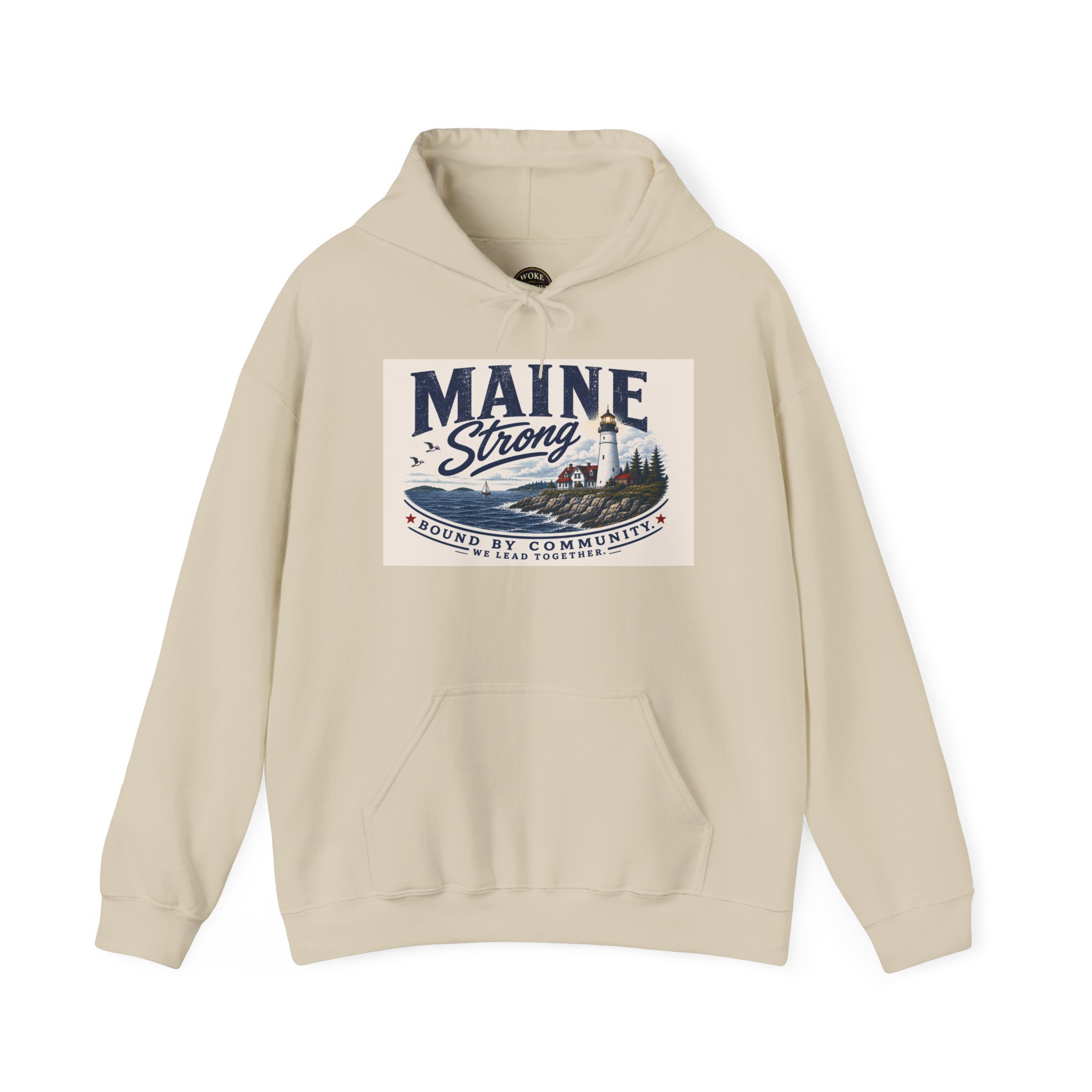 Maine Strong Bound by Community: We Lead Together Hoodie