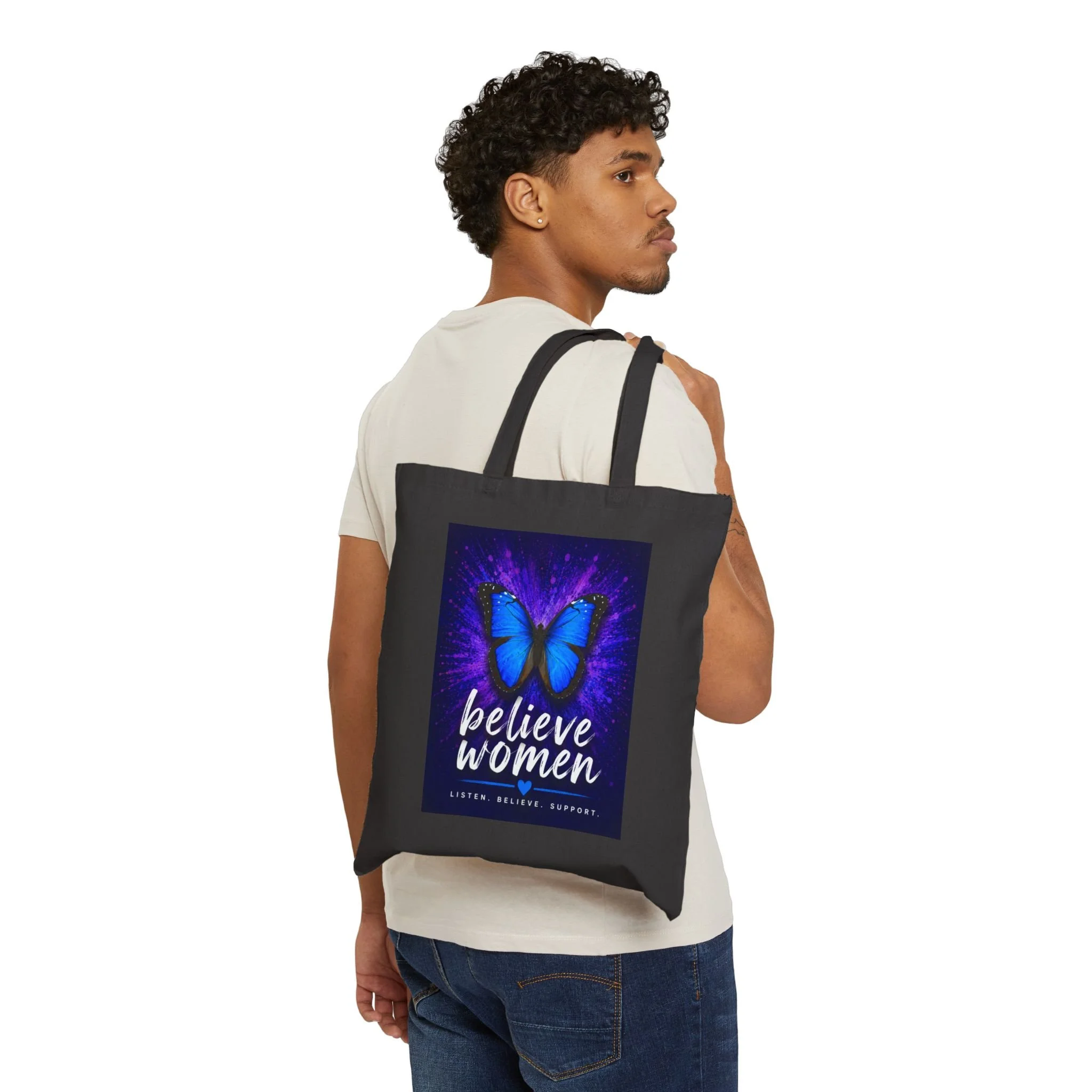 Believe Women Canvas Tote