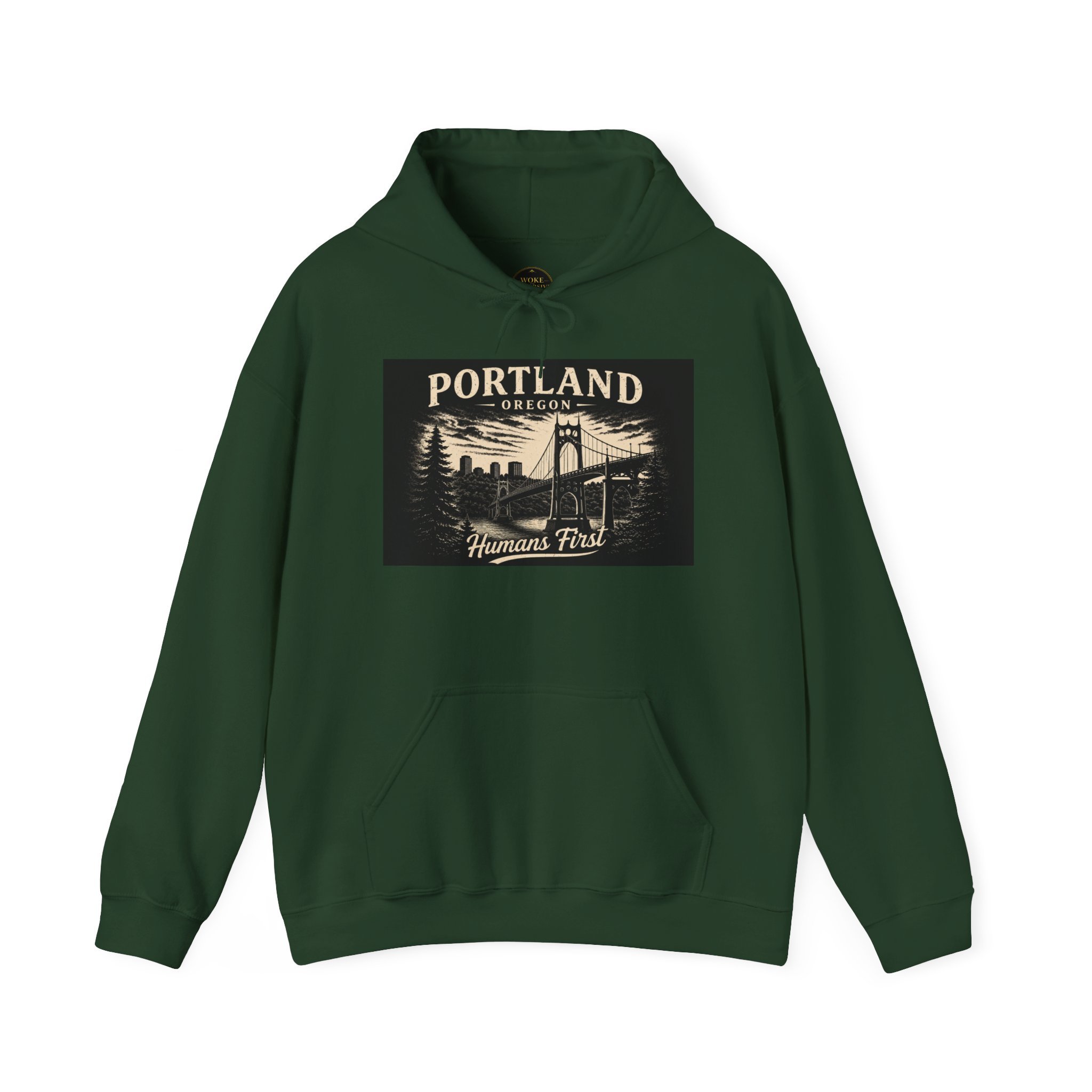 Portland Oregon Humans First Hoodie