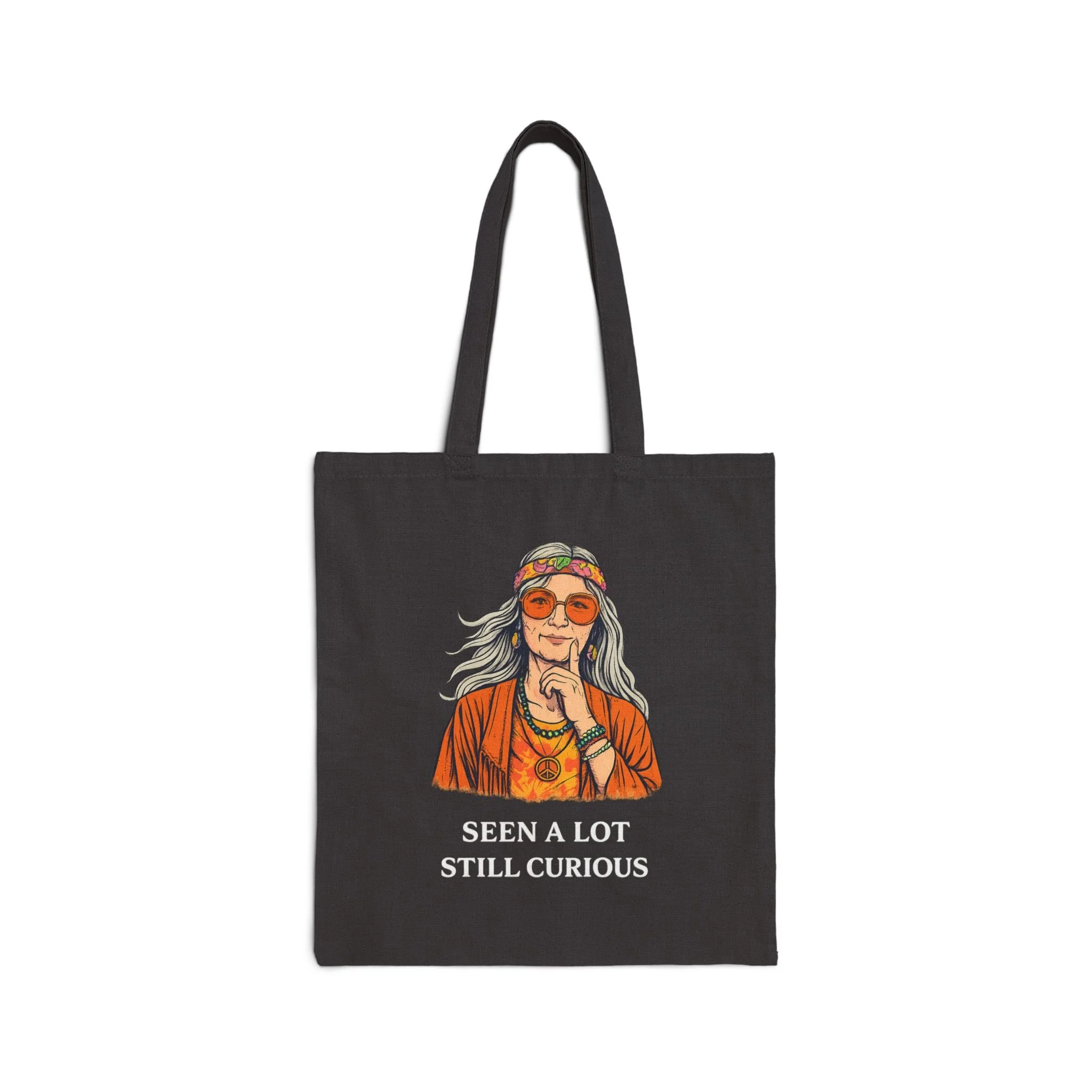 Seen A Lot. Still Curious. Canvas Tote