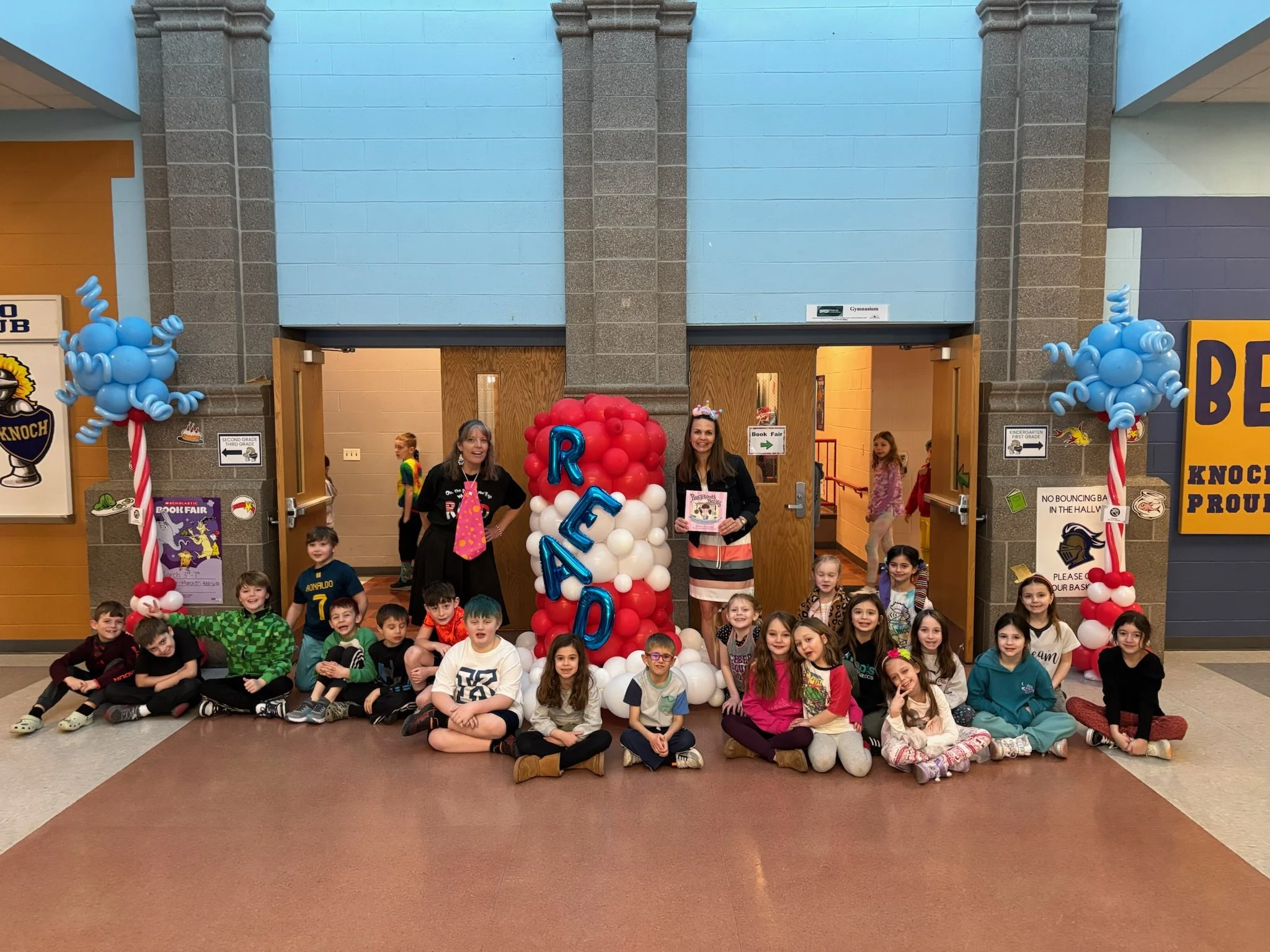 Rebecca speaking during Read Across America week