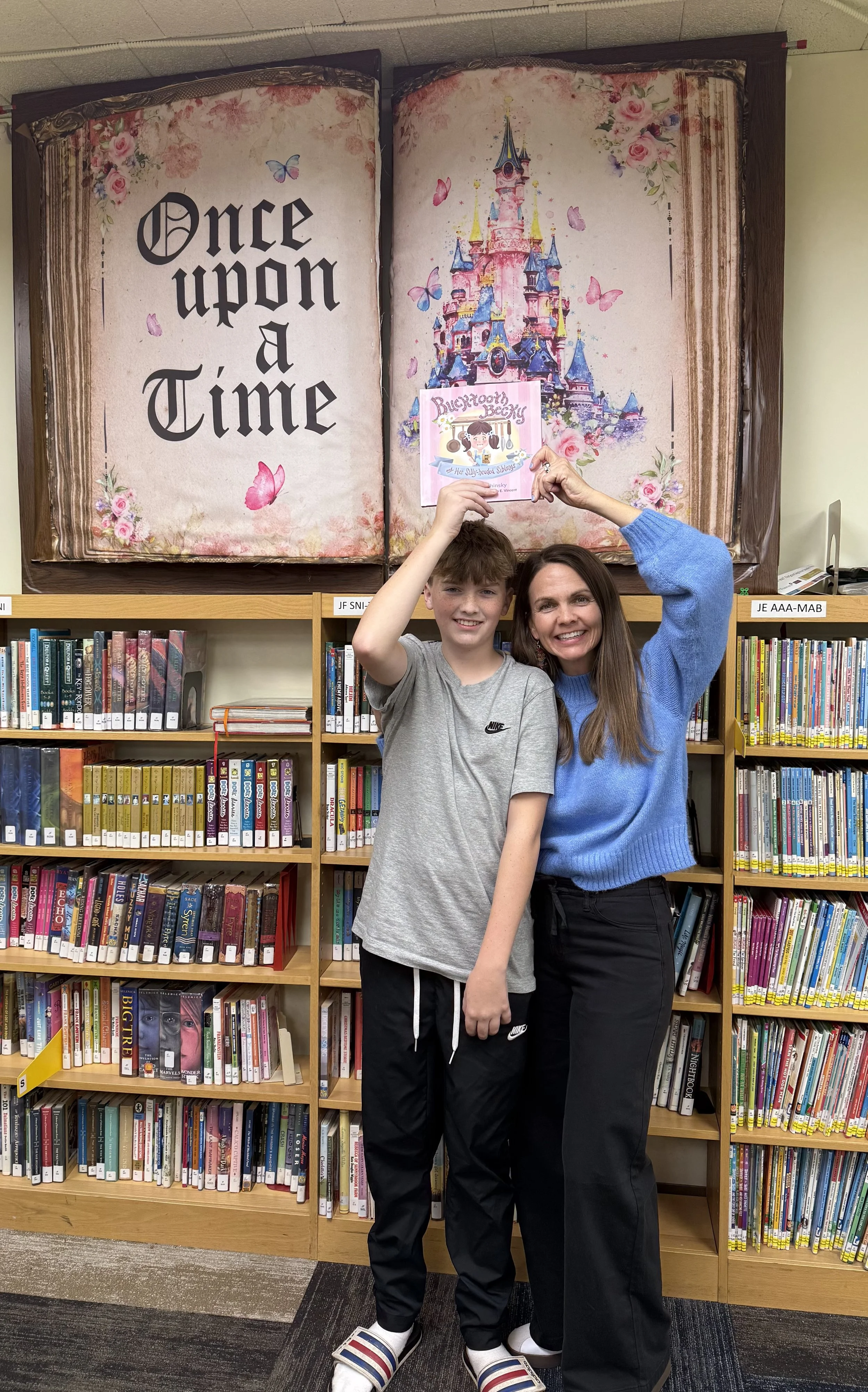 Rebecca at the library impacting young readers.