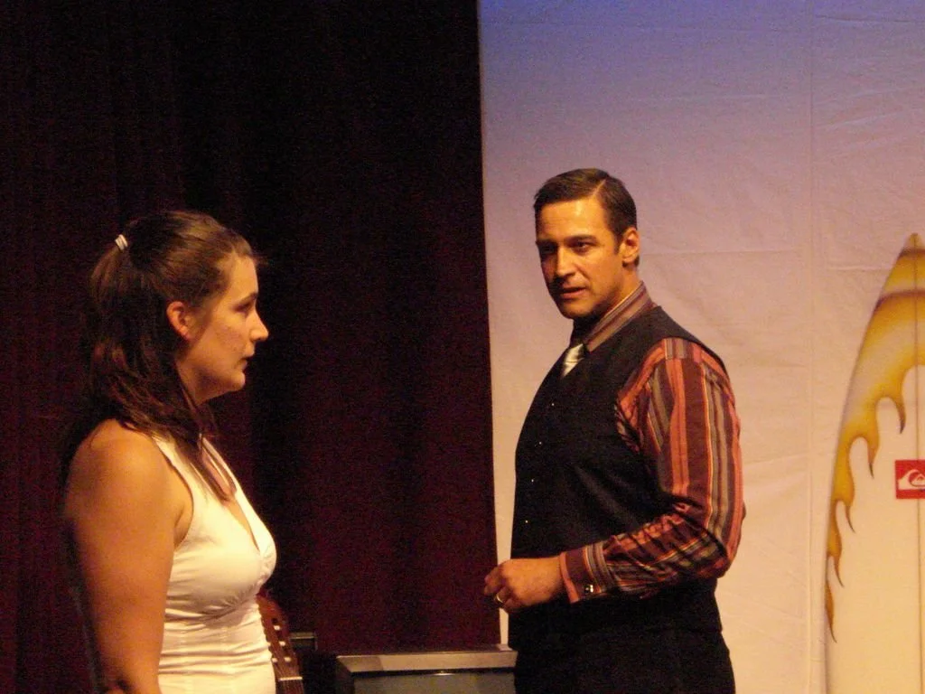 The Exchange by Paul Claudel with Fanny Dulin and Kevin Rowntree on stage