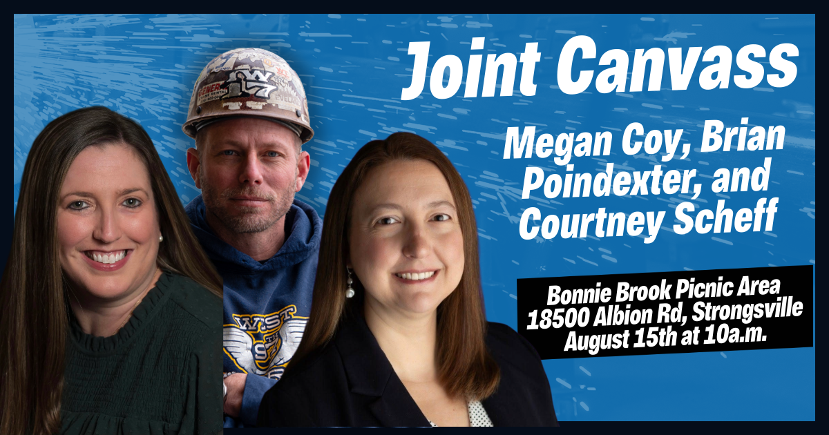 Strongsville Canvass Launch with Brian Poindexter and Courtney Scheff!