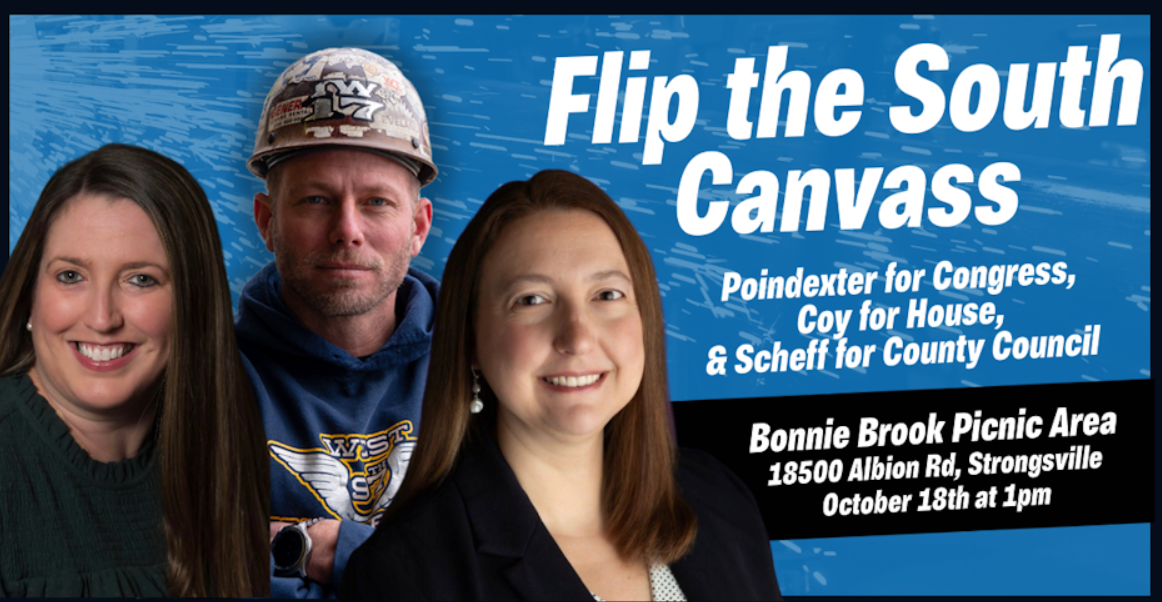 Strongsville "Flip the South" Canvass Launch