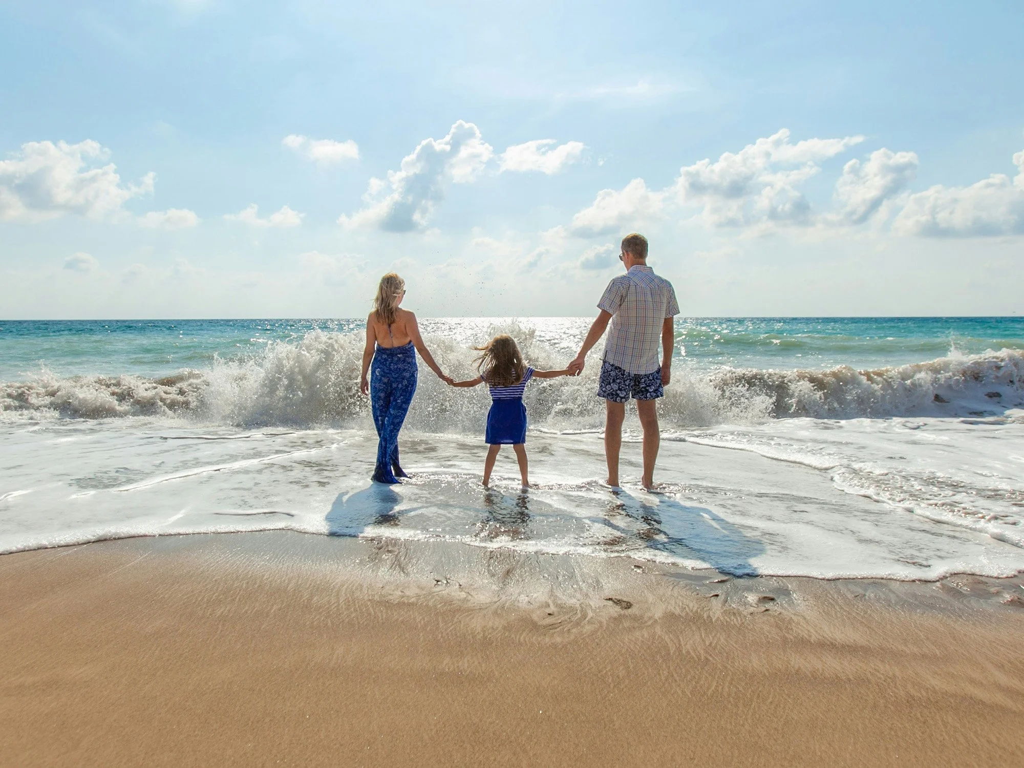 Family enjoying financial security and lifestyle goals