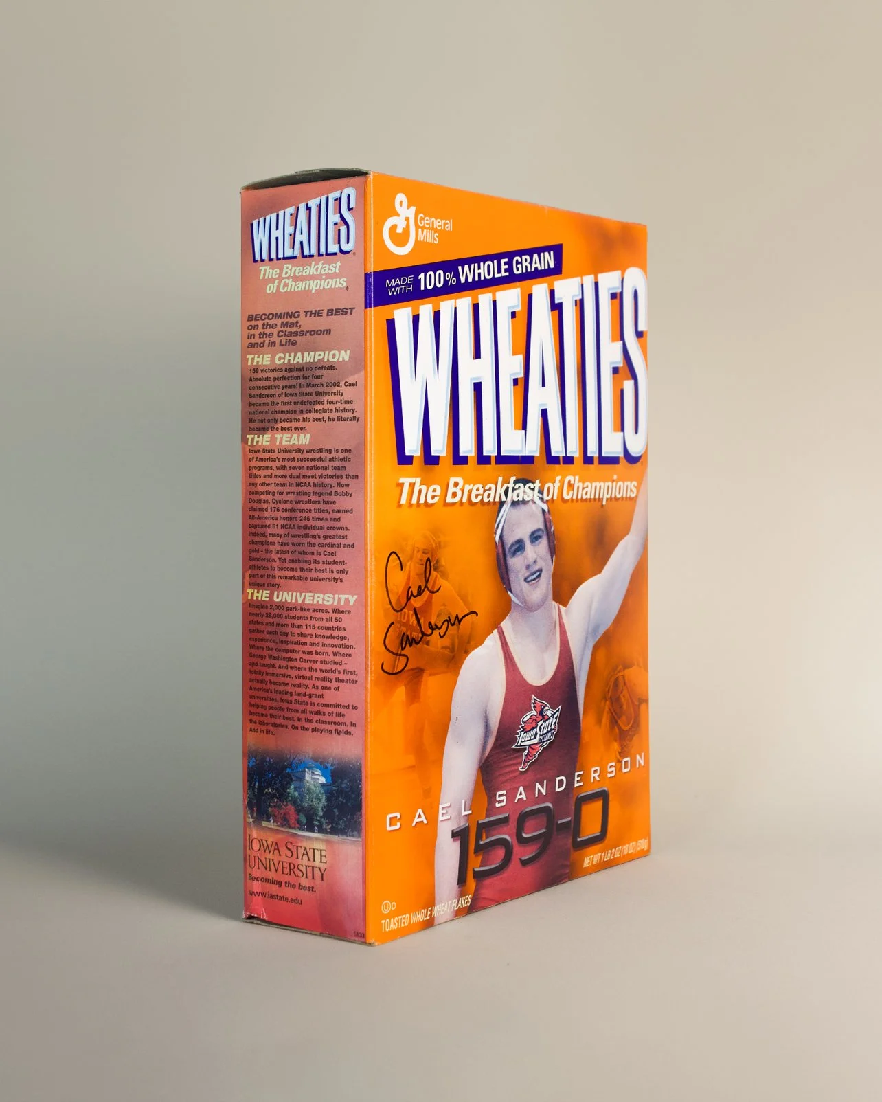 Cael Sanderson Wheaties® Box Unopened & Signed