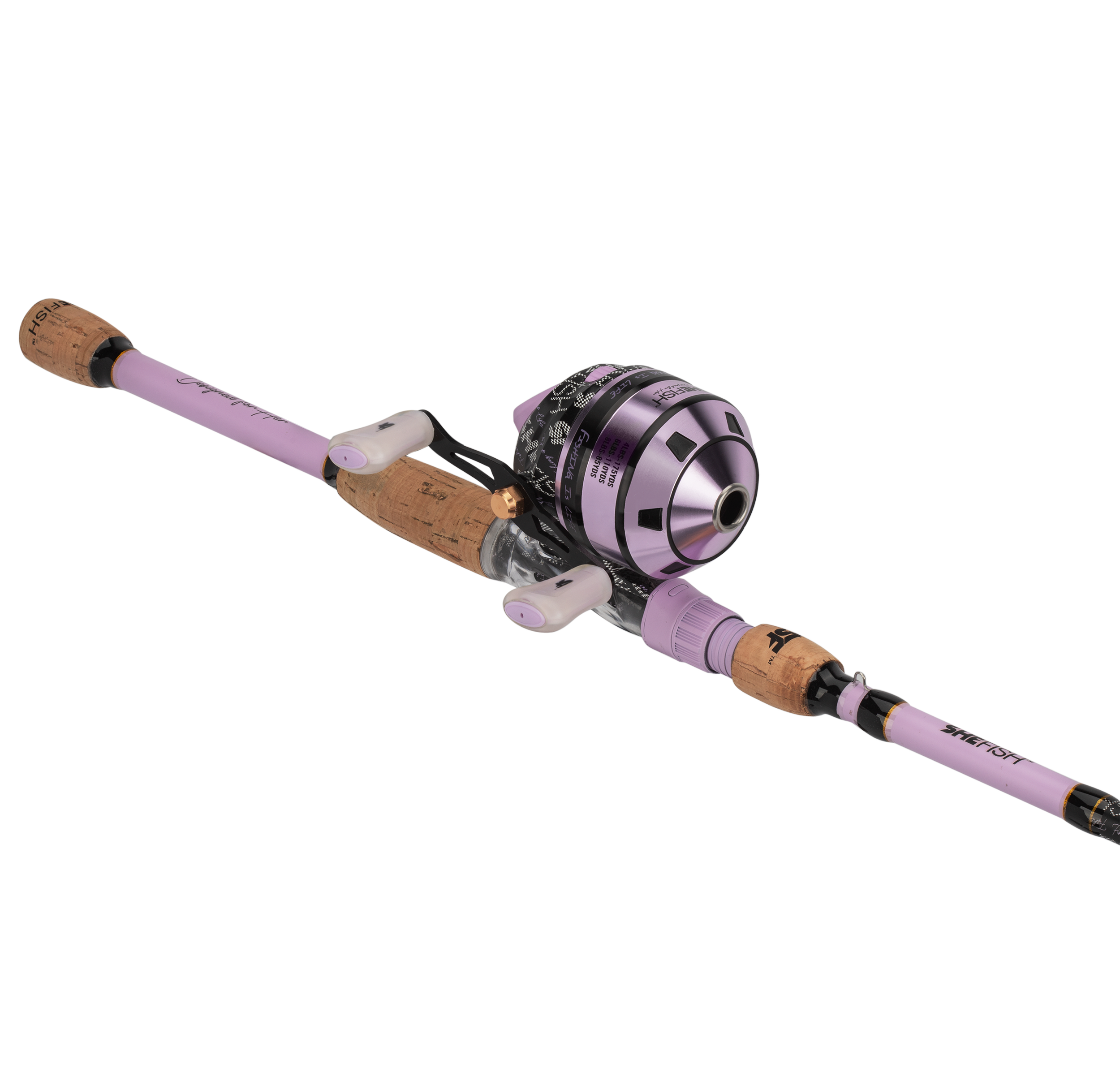 6'3" SheFish SC Elite Spincast Combo - Lavender Stitched