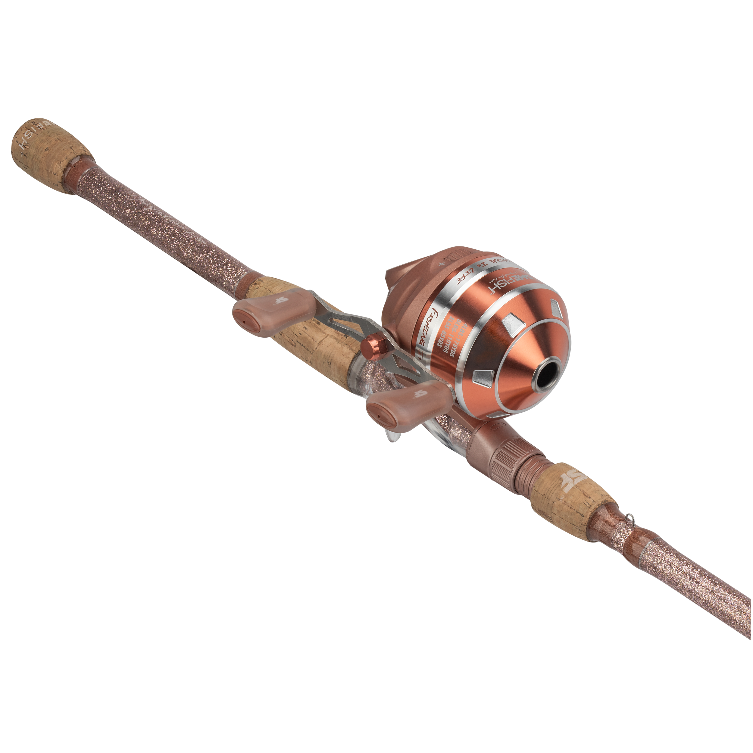 6'3" SheFish SC Elite Spincast Combo - Rose Gold Champagne