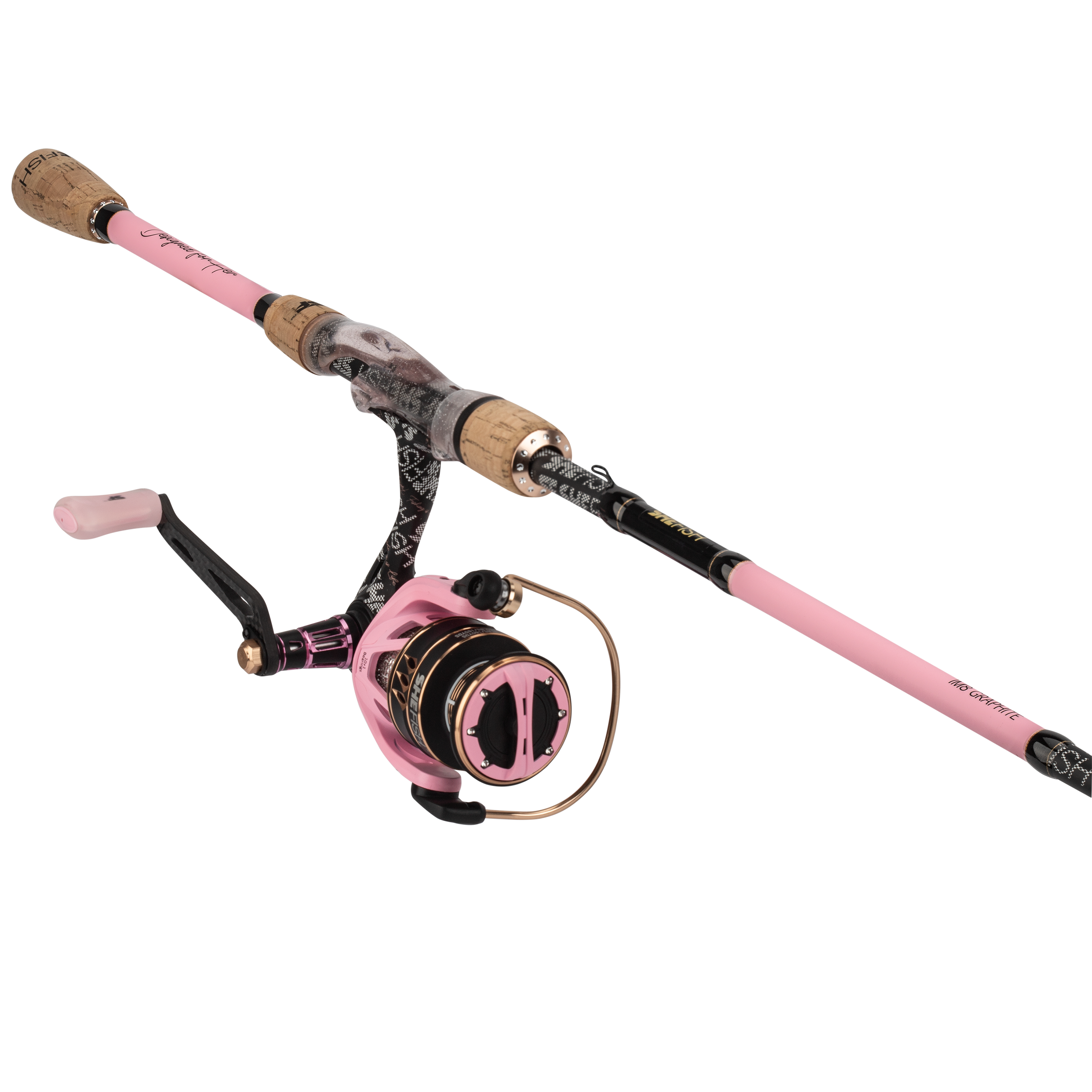 7' SheFish Fashion Elite Spin Combo - Pink Stitched