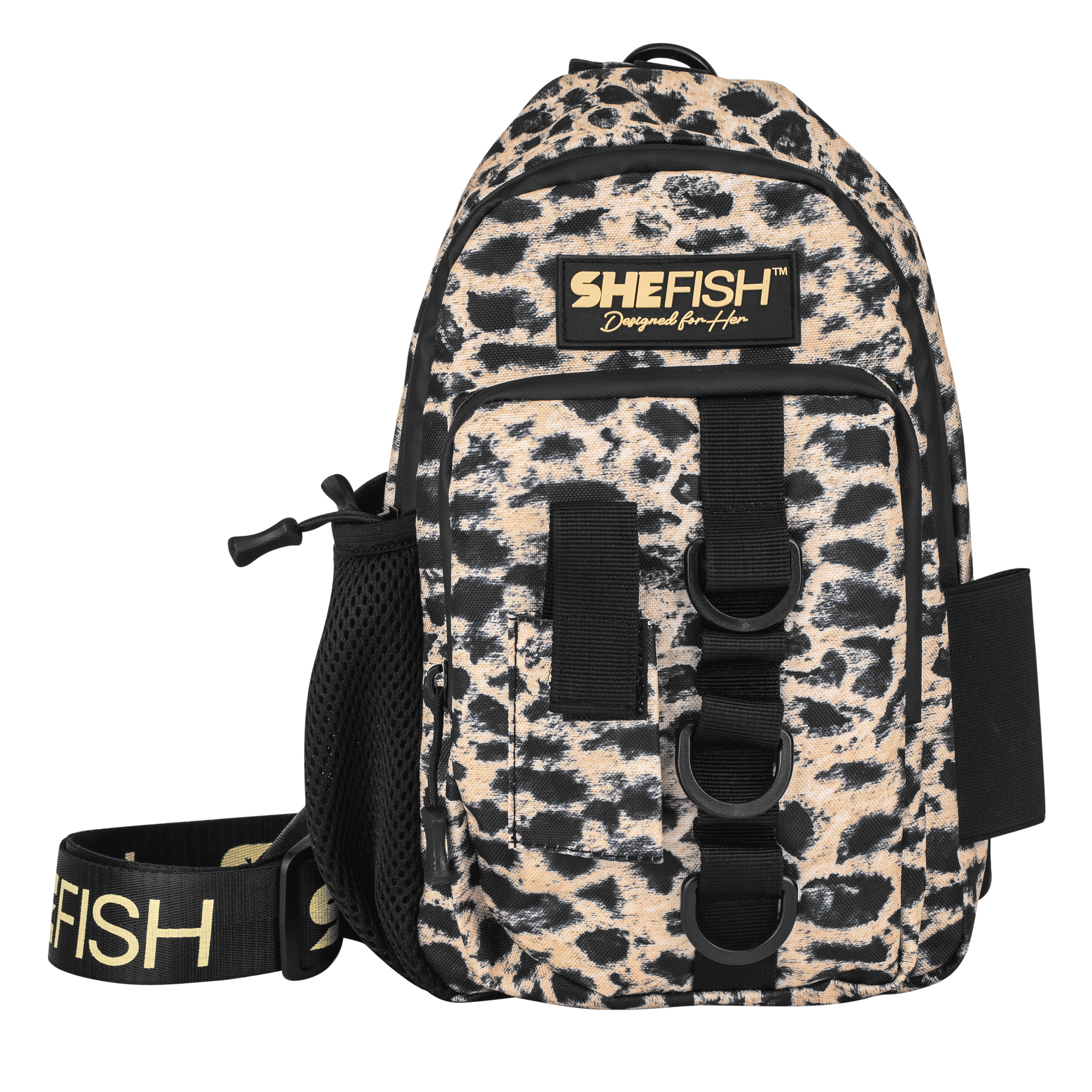 SheFish Tackle Sling Bag - Leopard