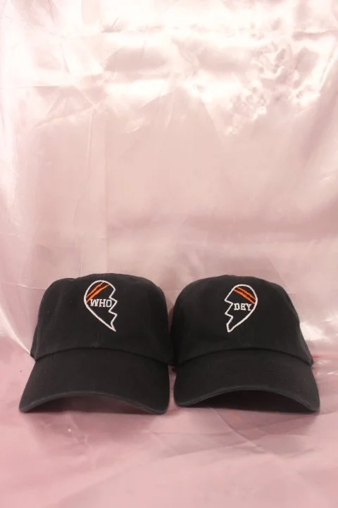 WHO DEY hat pair | Cute Cincinnati Bengals hat