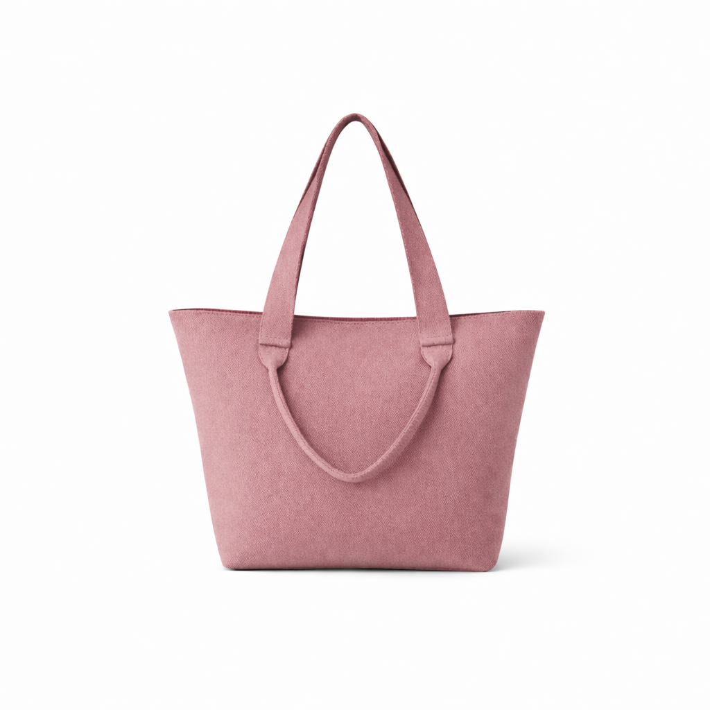 The Studio Knit Tote Bag (Rose Quartz)