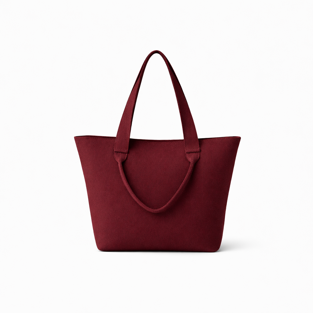 The Studio Knit Tote Bag (Oxblood)