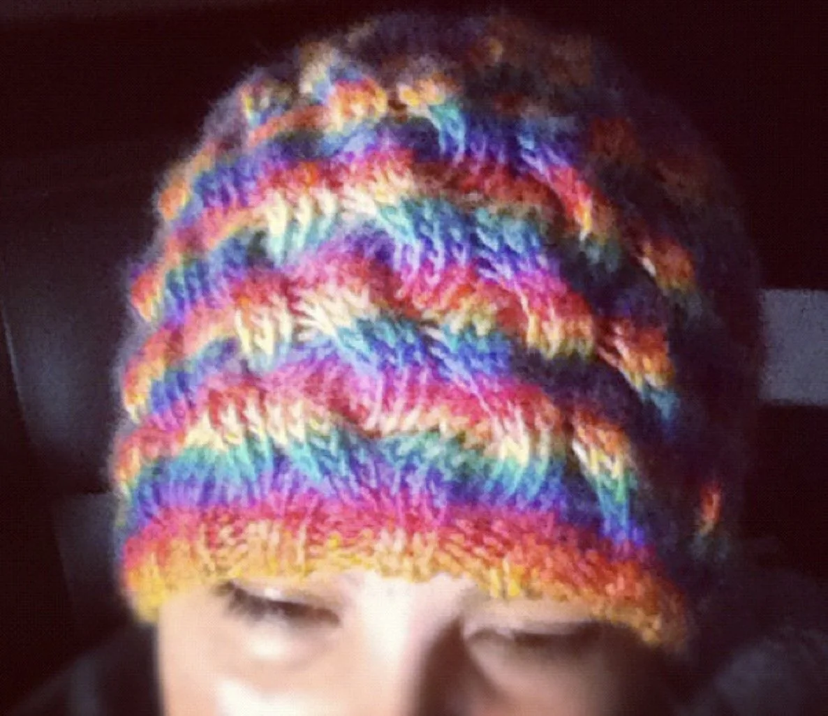 Rainbow Wool Hat
