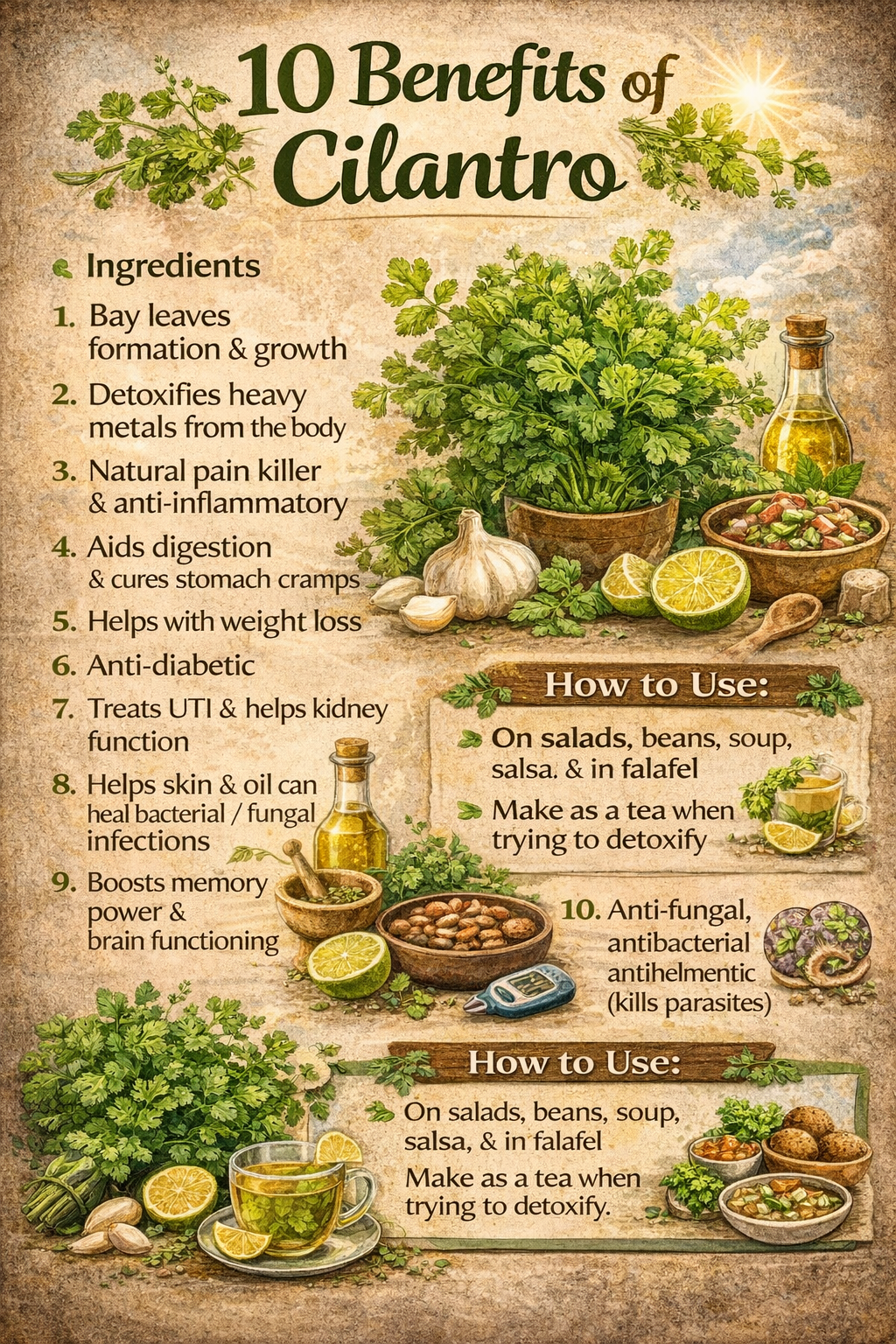 10 Benefits of Cilantro
