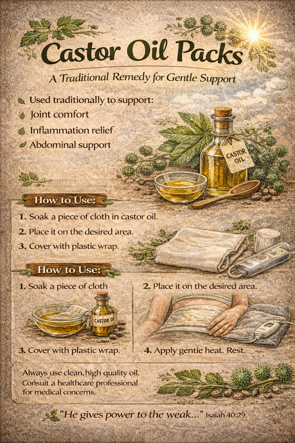 Castor Oil Packs