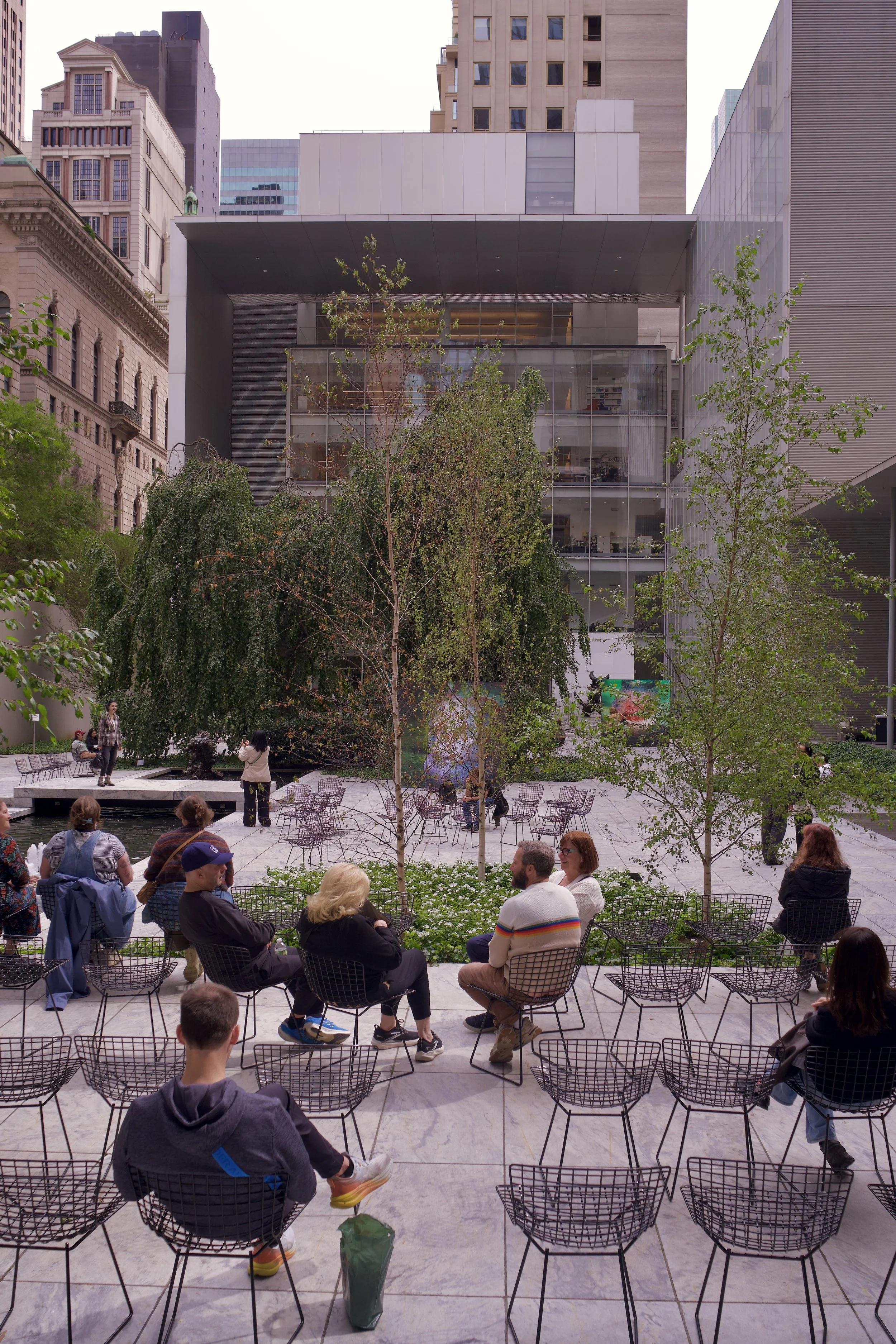 The Sculpture Garden at the MoMA in New York City 